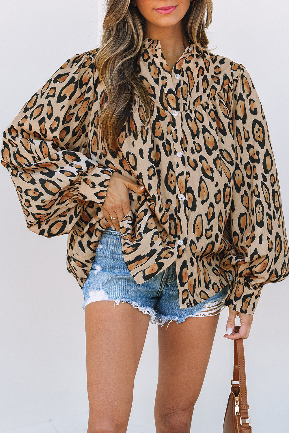 The Wild Side Button Blouse