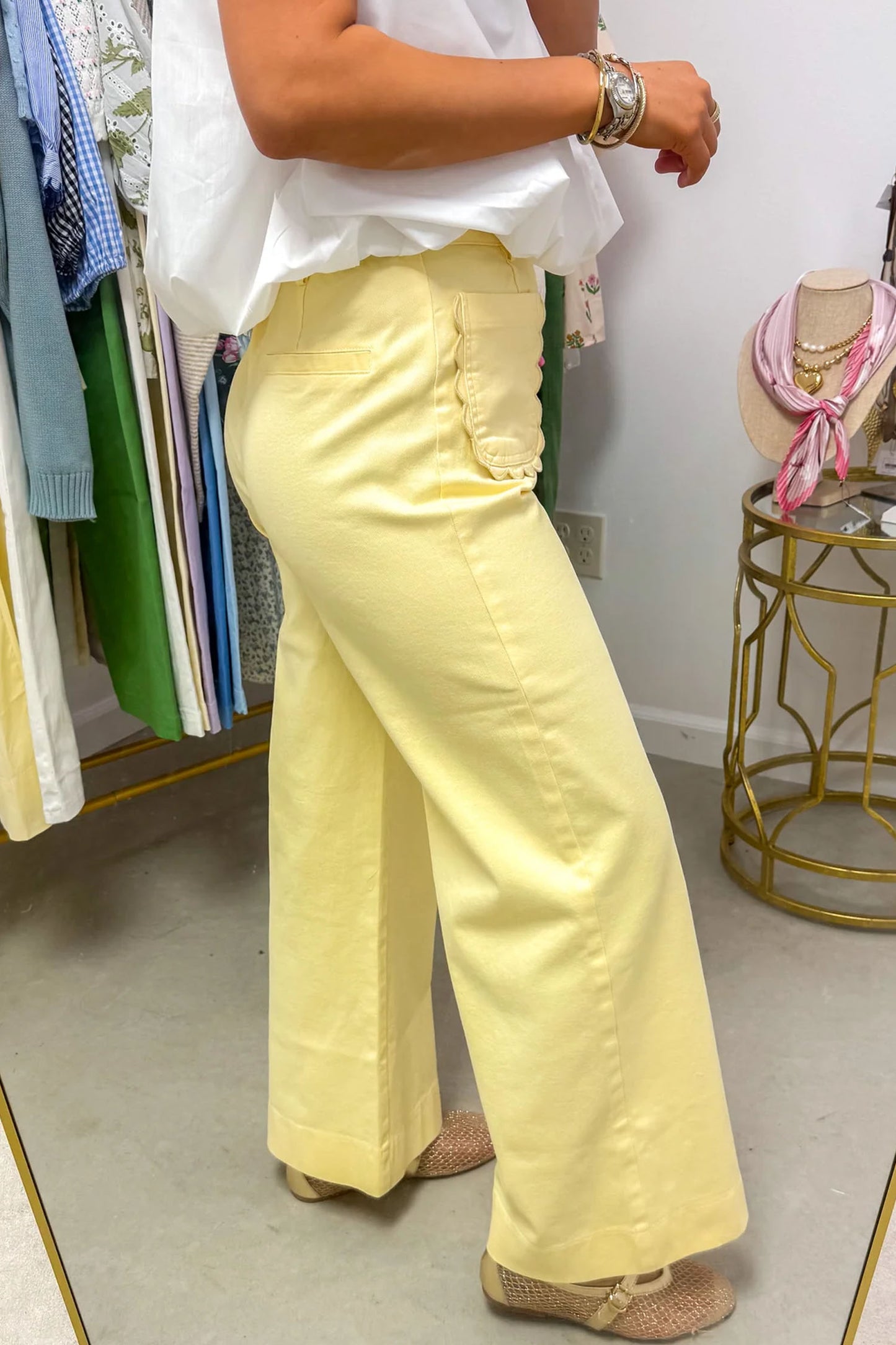 Sunny Day Scallop Pants