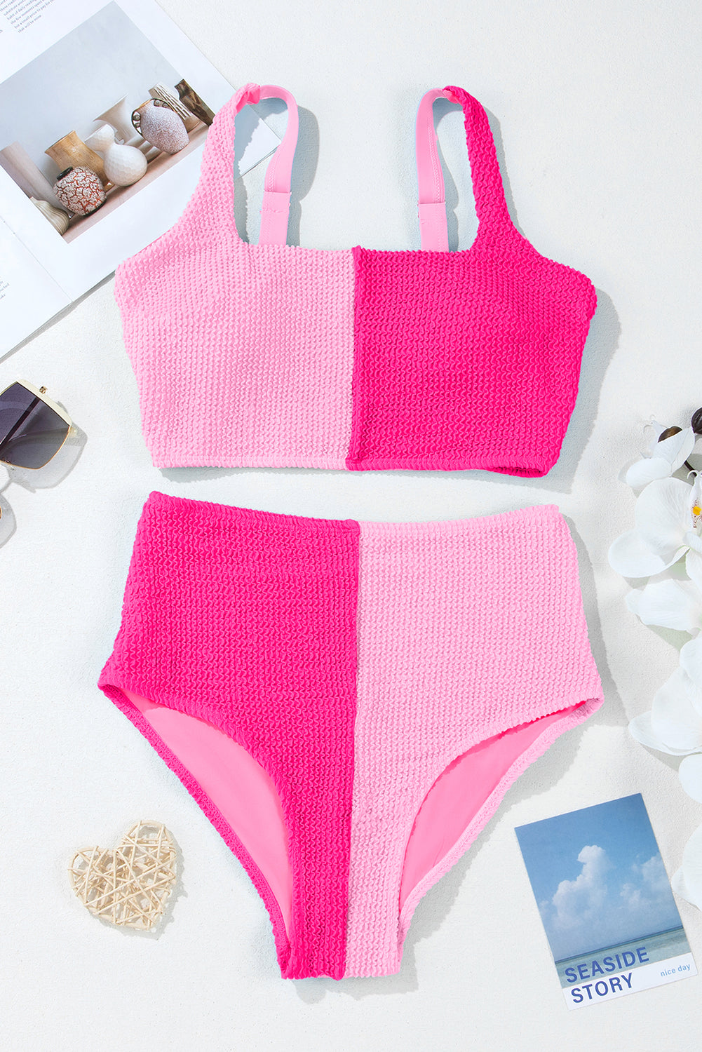 Malibu Sunset Colorblock Swim Set