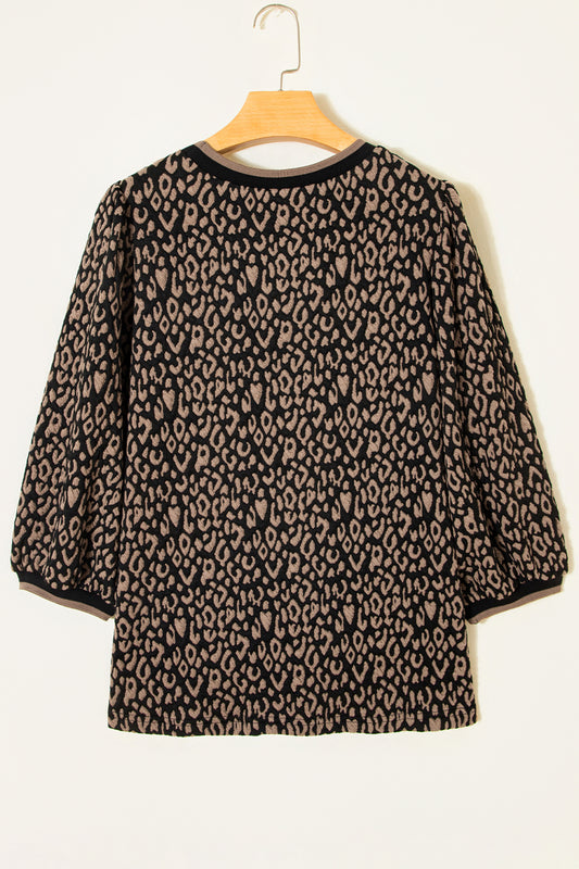 Wild Grace Leopard Blouse