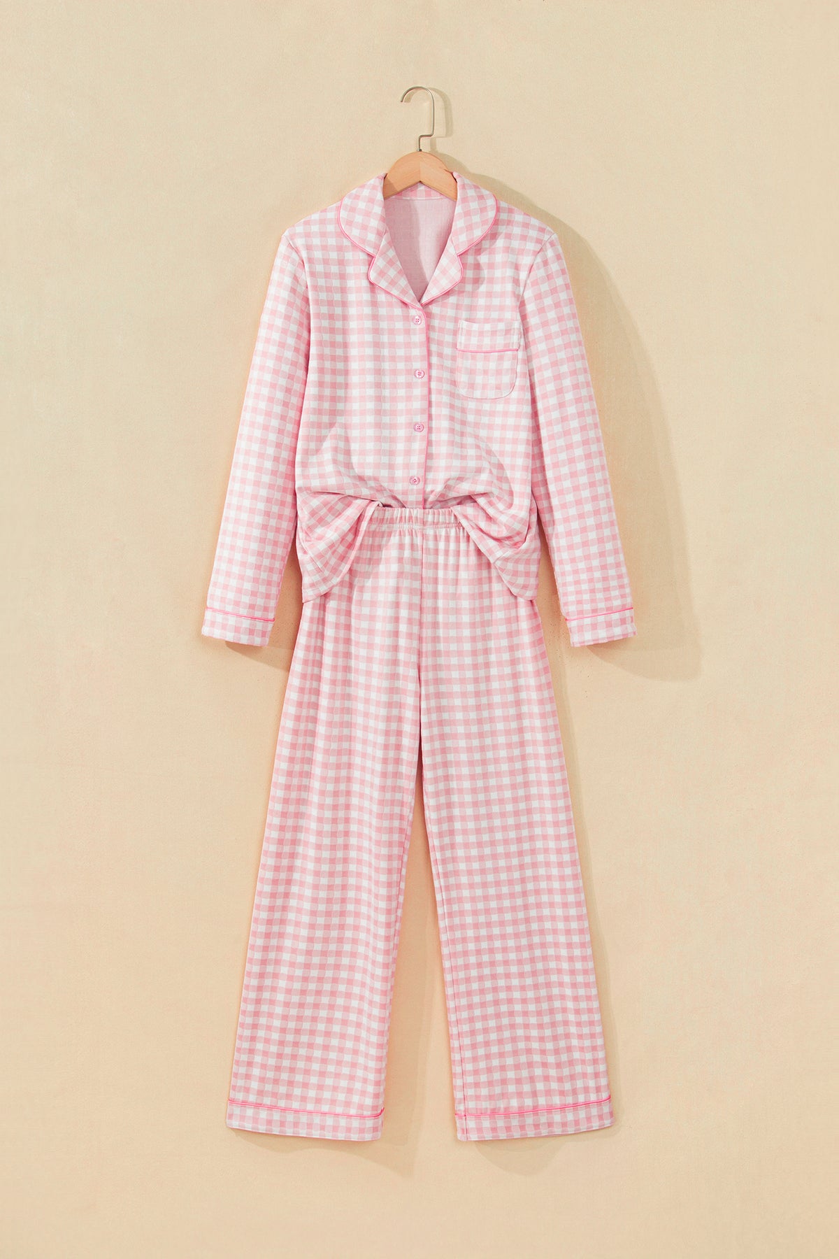 The Pink Check-In Pajama Set