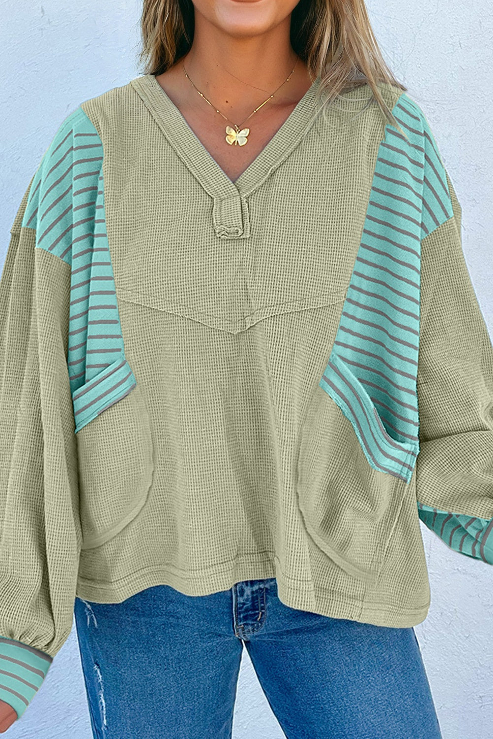 The Mint Ridge Waffle Top