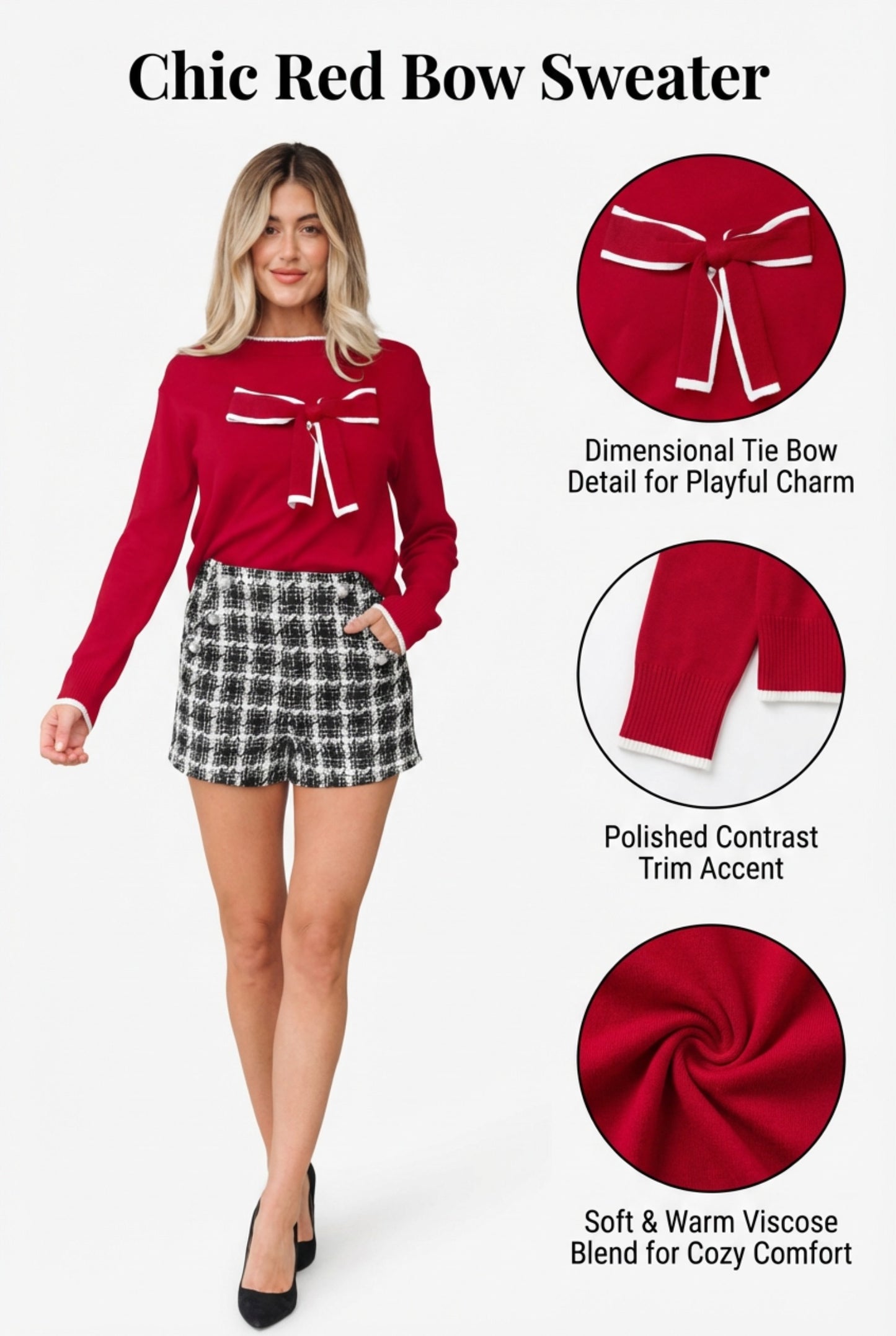 Merry Darling Bow Sweater