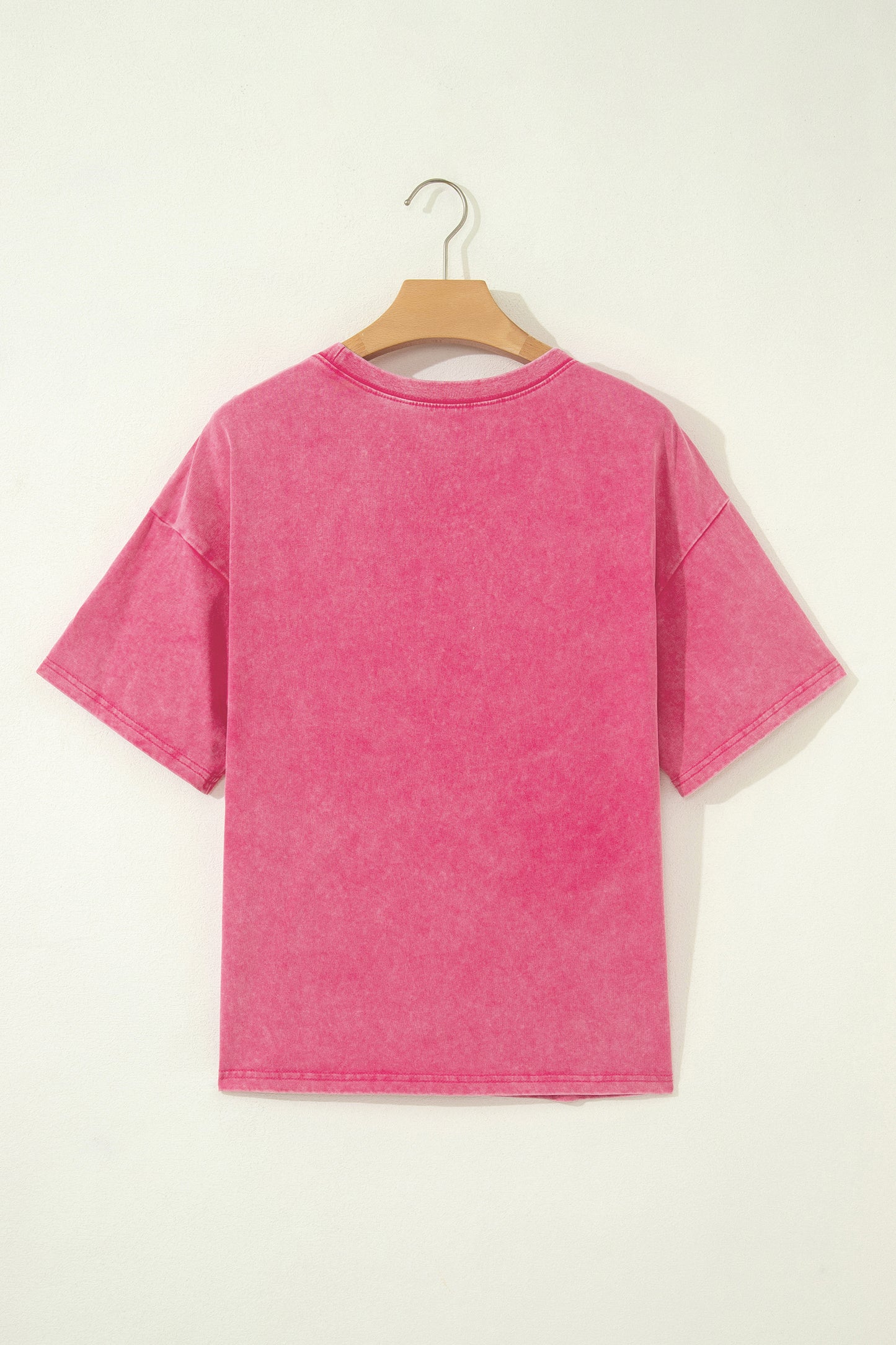 Rose Red Mineral Washed Oversized Tee