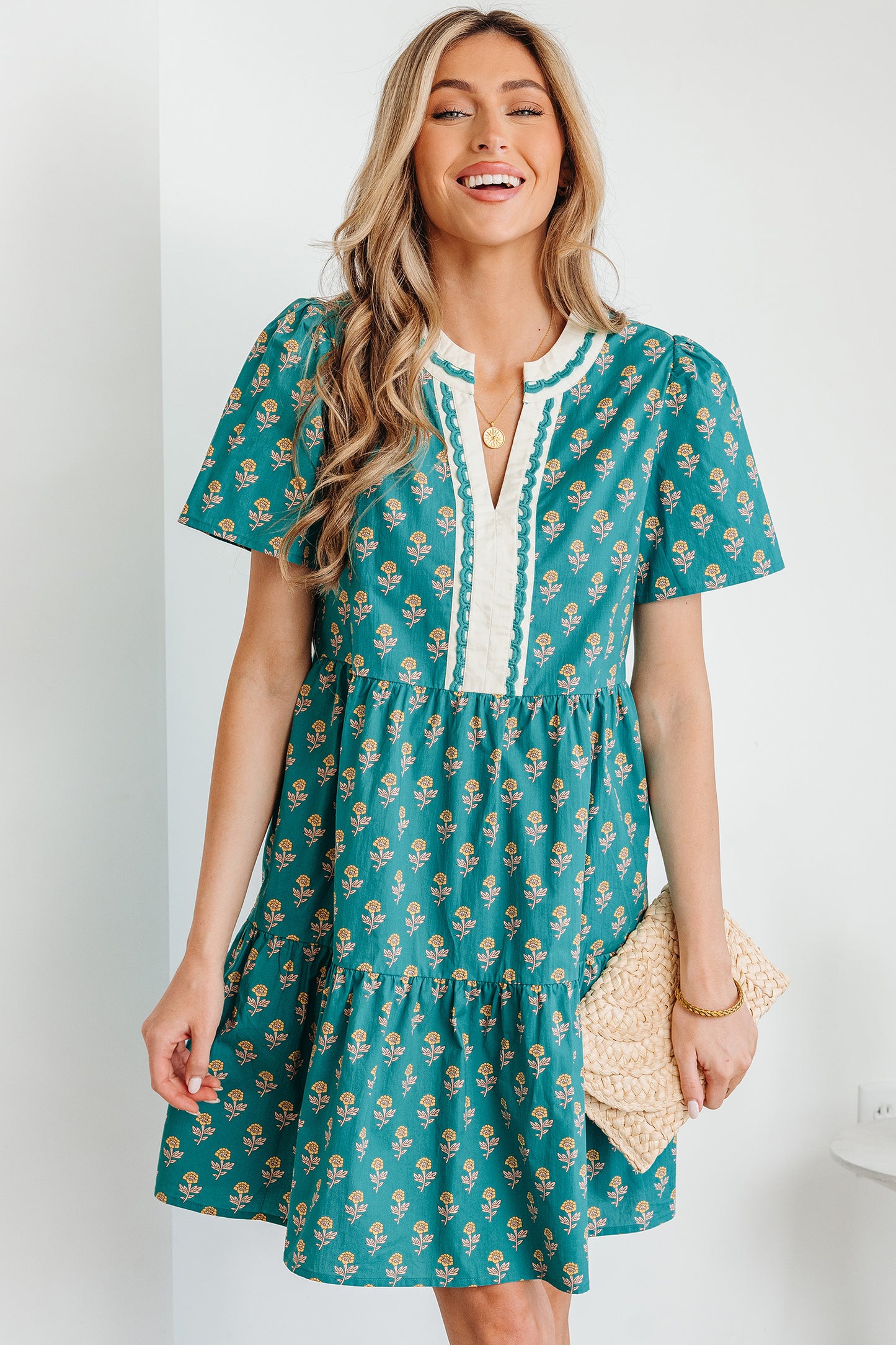 The Emerald Meadow Mini Dress