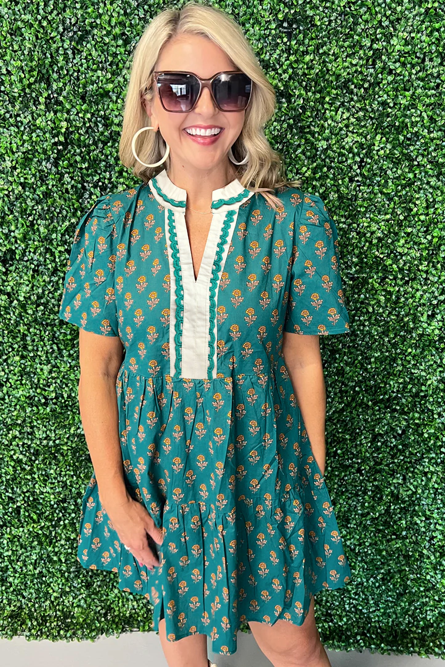 The Emerald Meadow Mini Dress