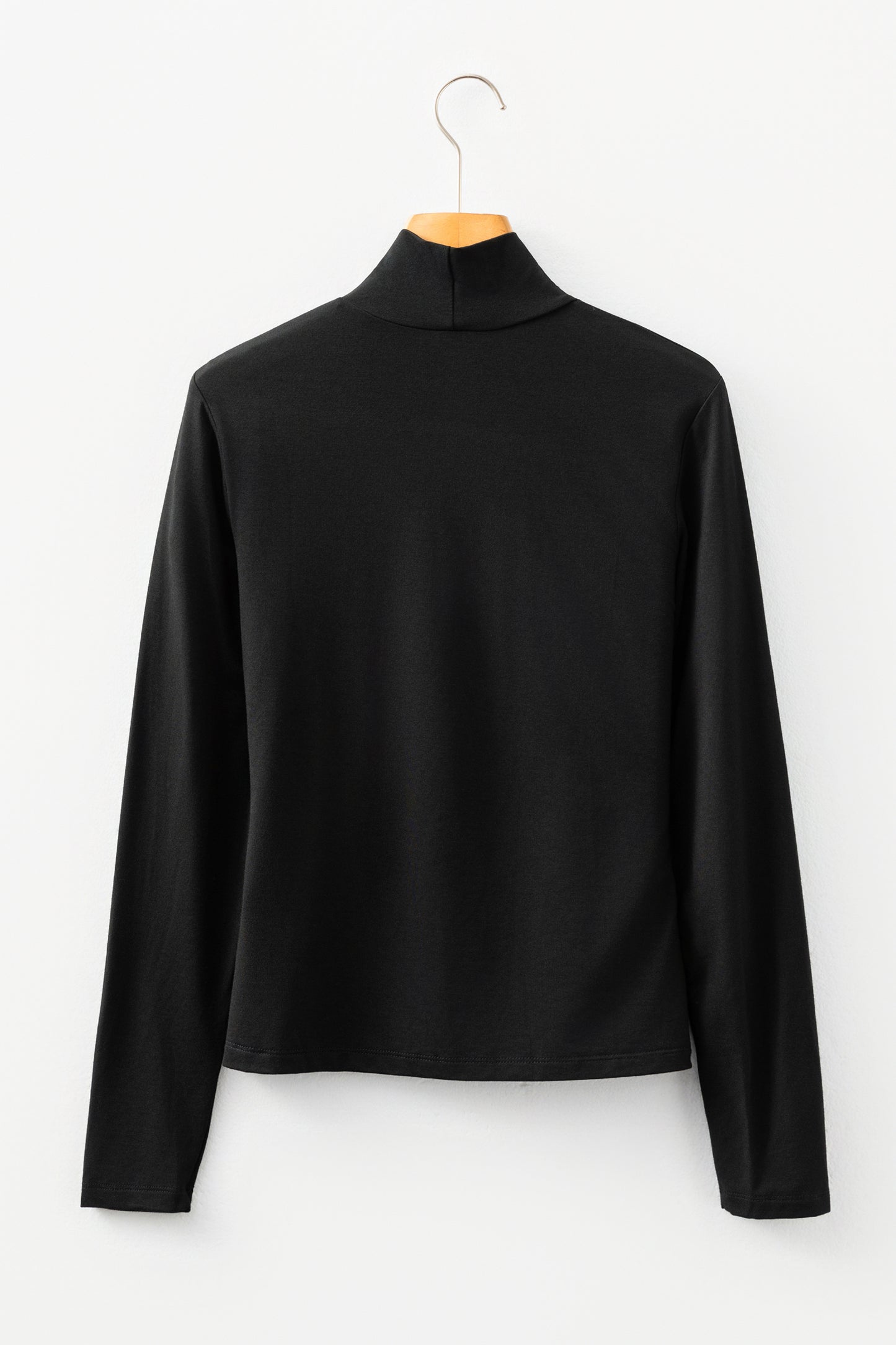 The Essential Black Mock Neck