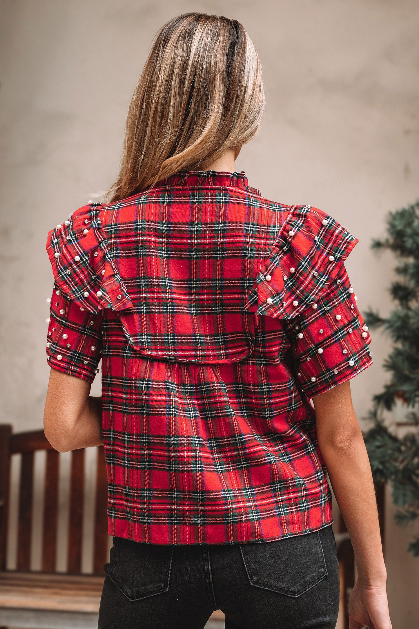 Merry Manor Ruffle Blouse