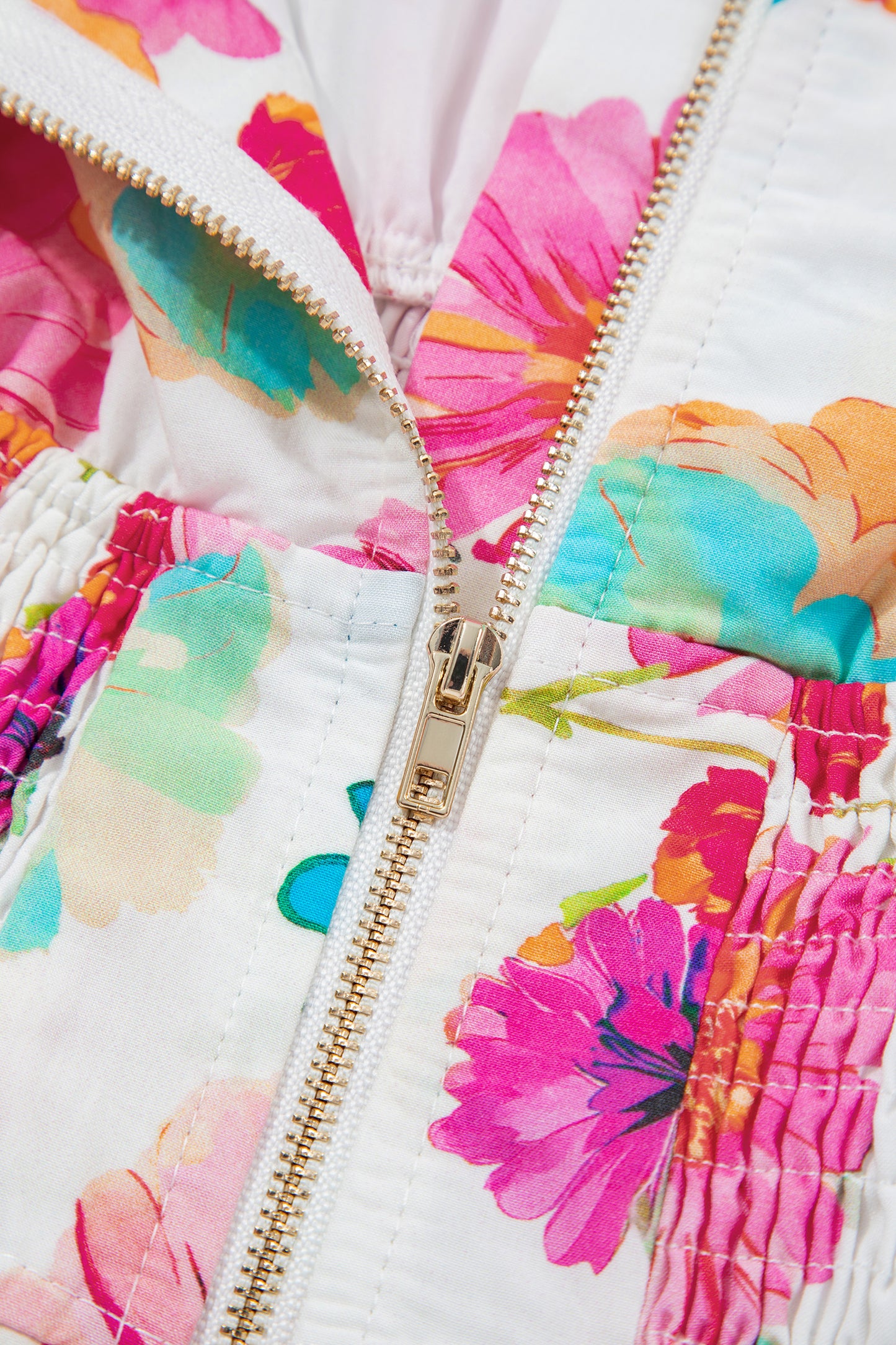 Watercolor Bloom Zip Dress