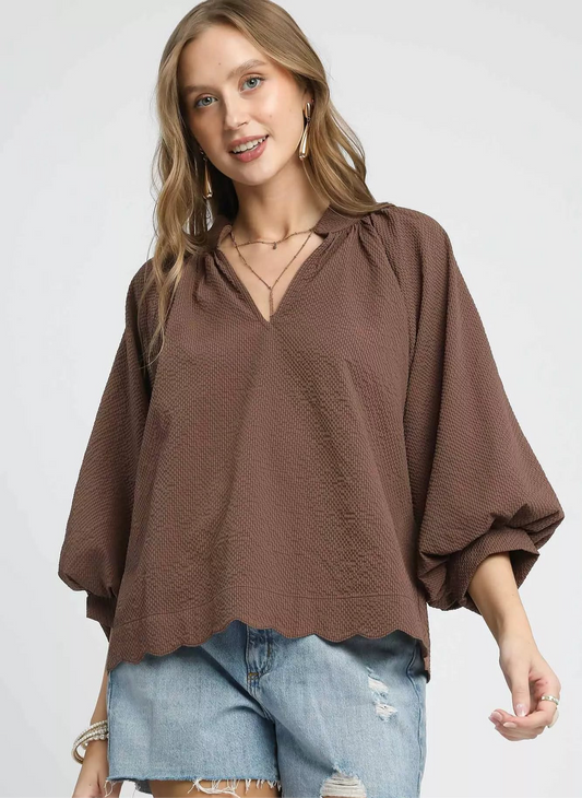 Mocha Breeze Blouse
