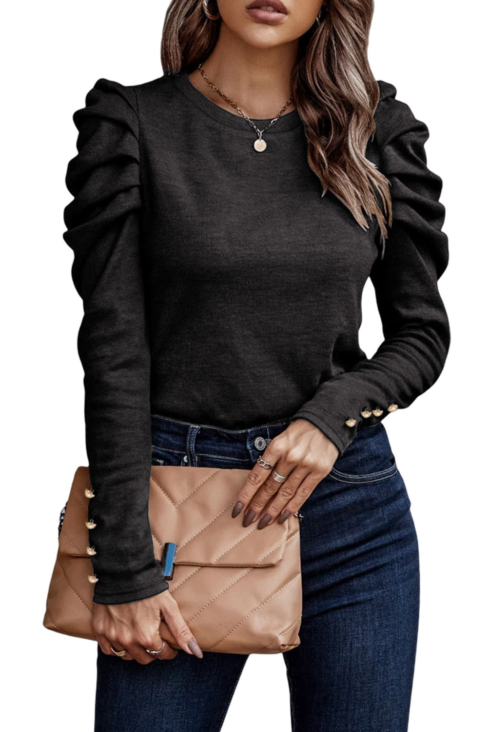The Monroe Ruched Elegance Blouse