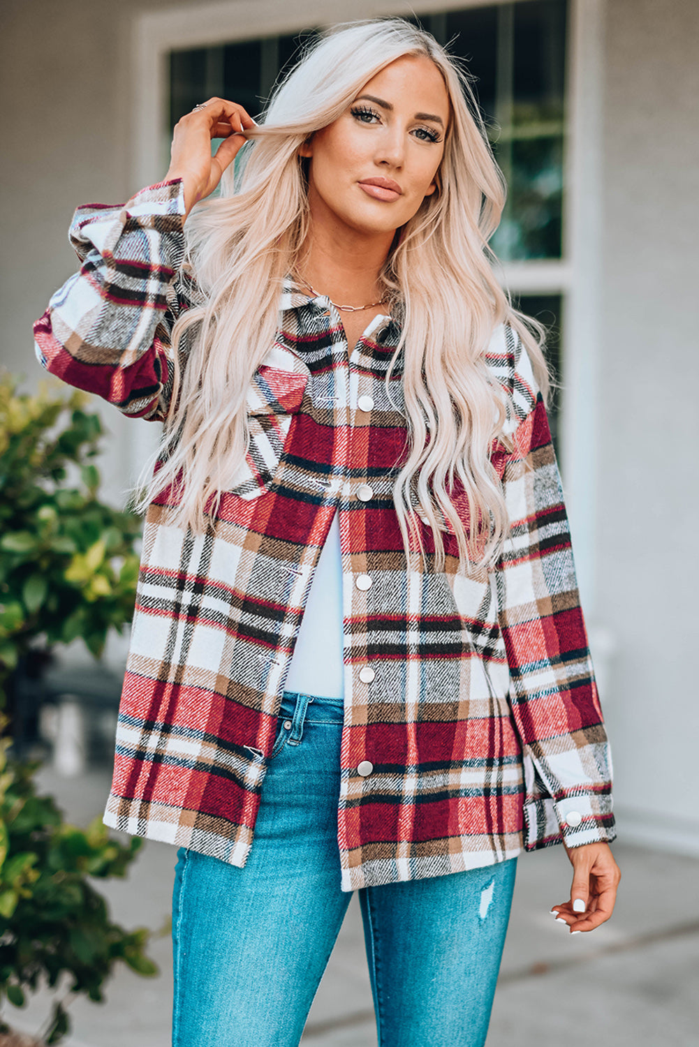 The Merry Plaid Shacket
