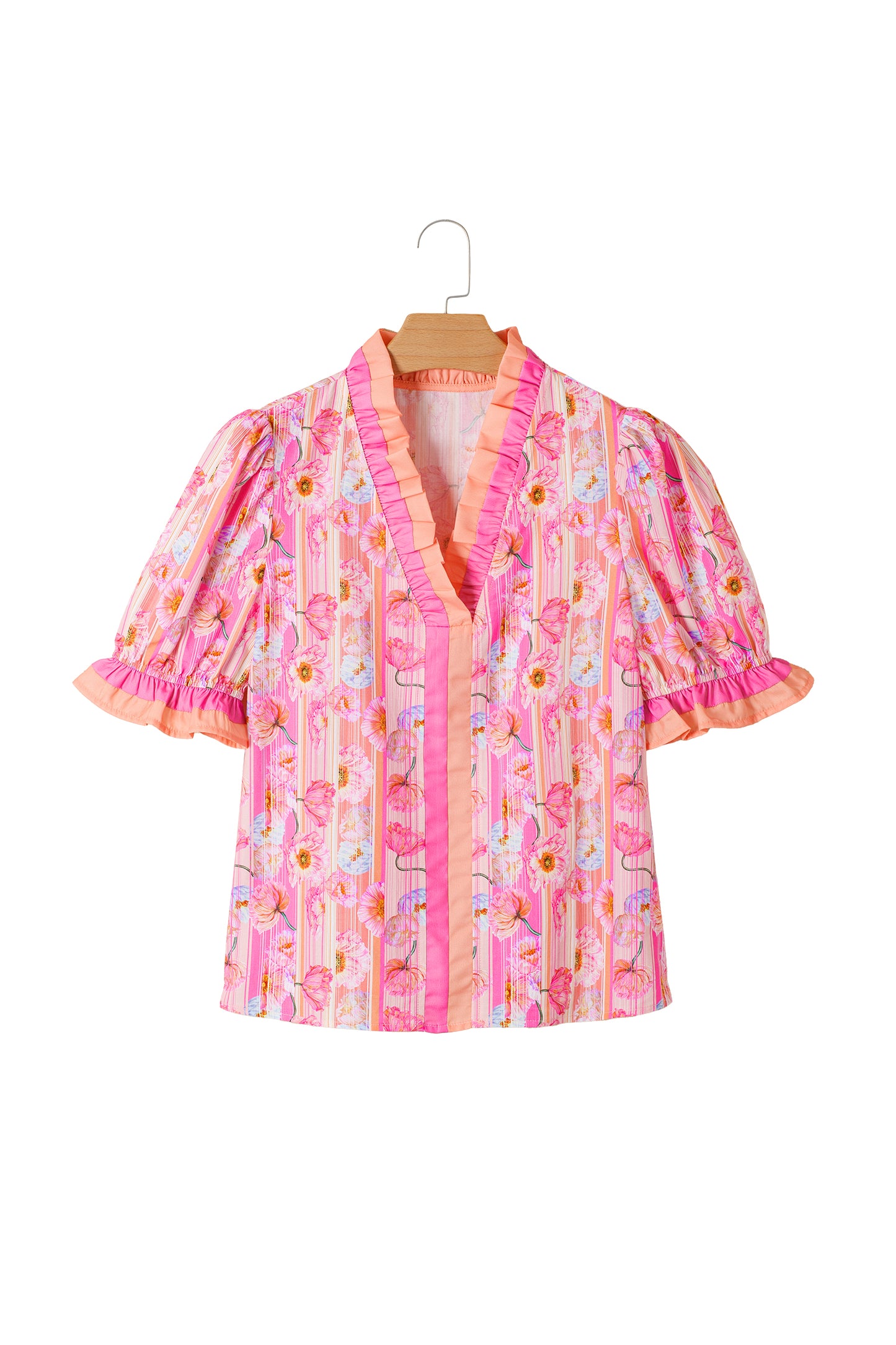 Pink Palm Blossom Blouse