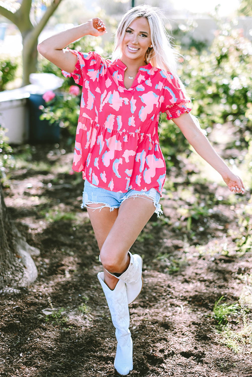 Fiesta Flare Babydoll Blouse