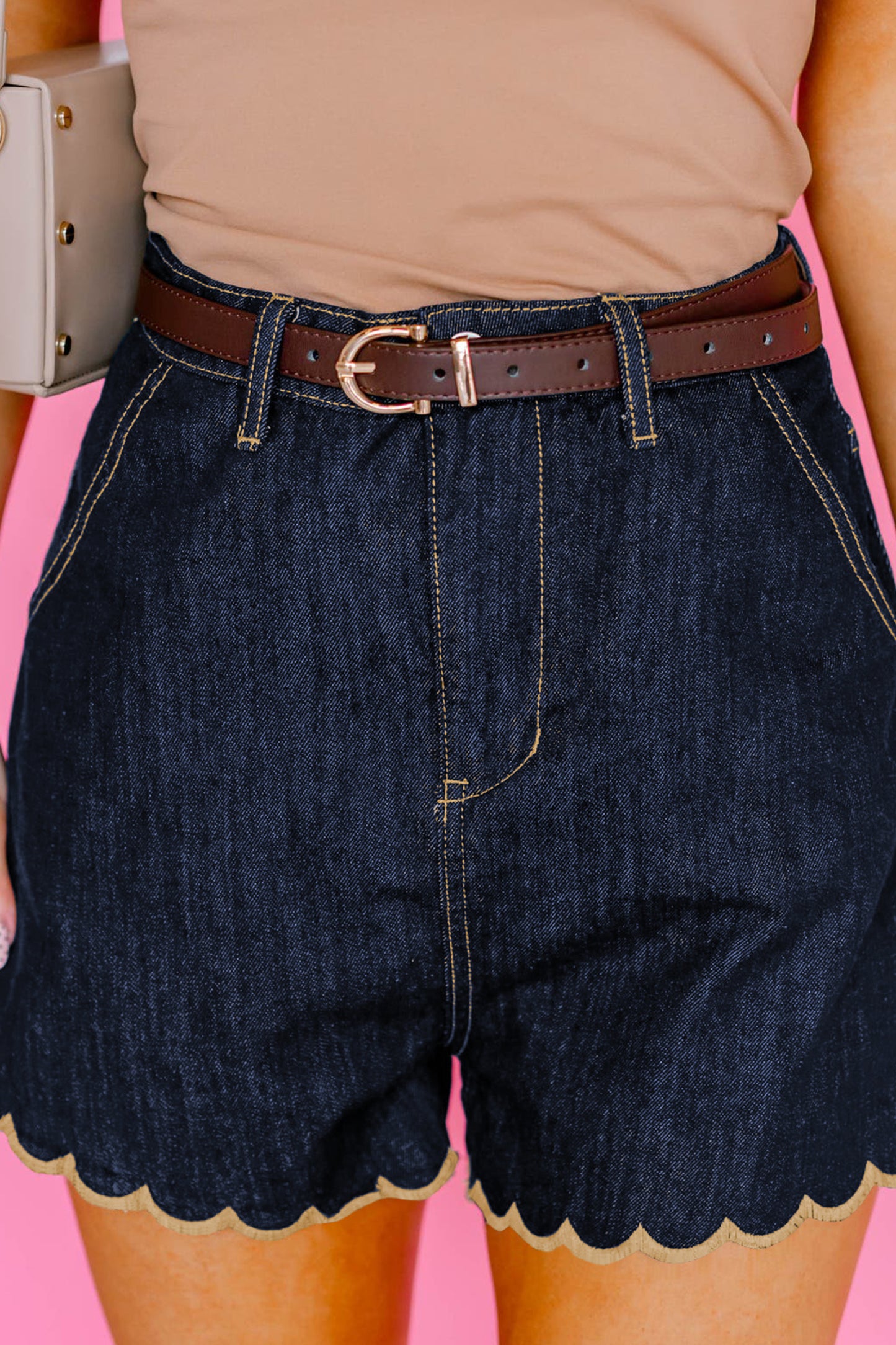 Midnight Social Scallop Shorts