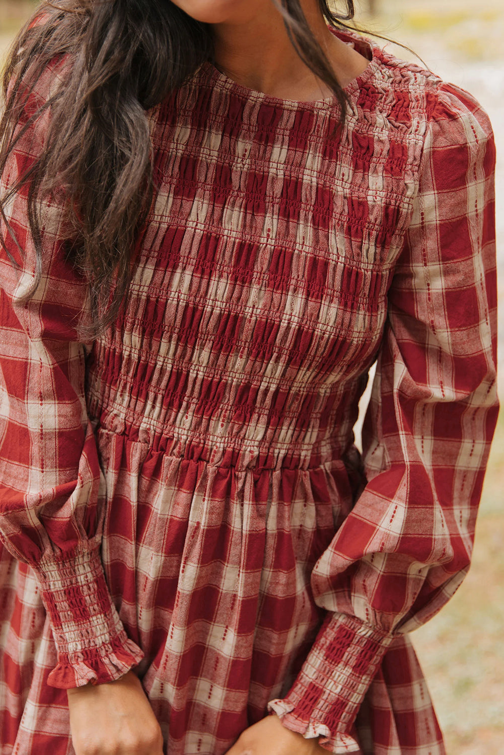 Autumn Meadow Smocked Dress
