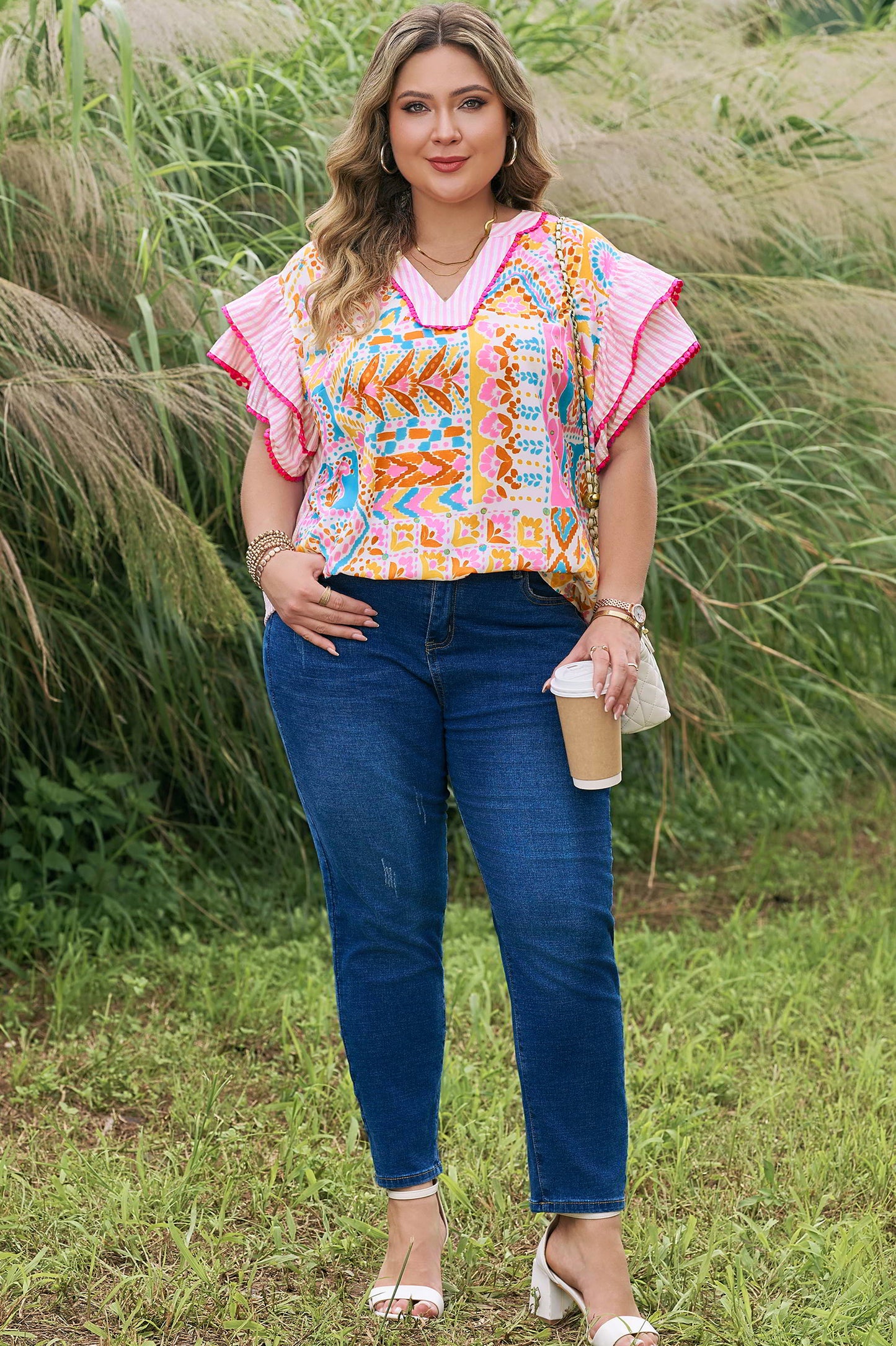 Curvy Fiesta Belle Blouse
