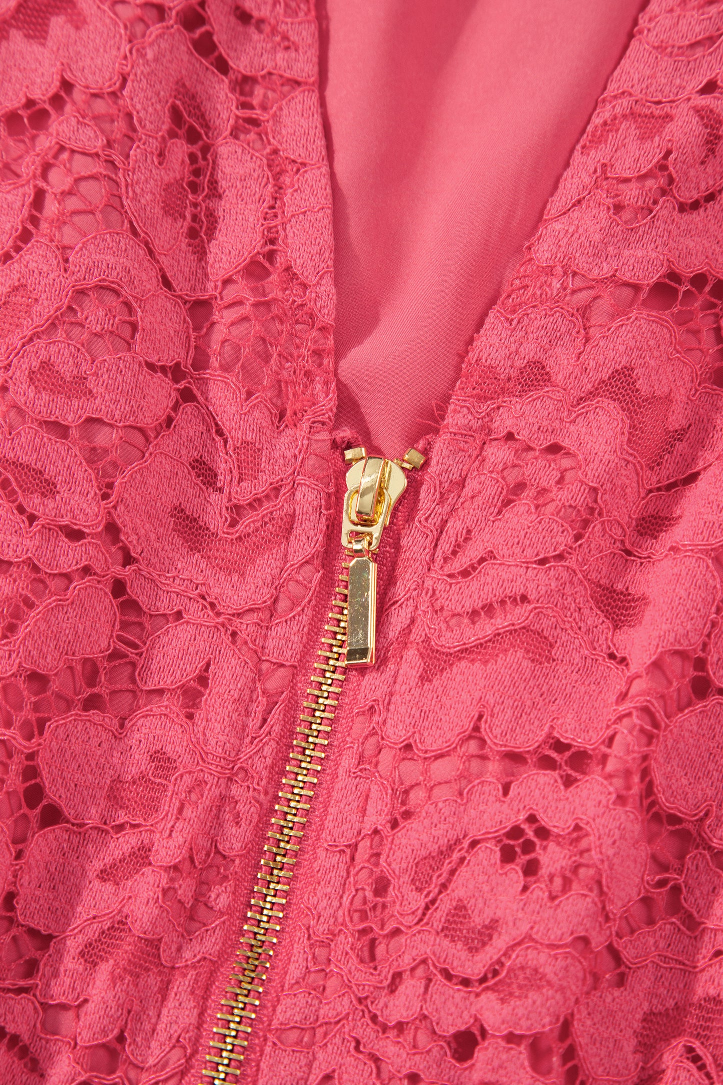 Rosé Riviera Lace Midi