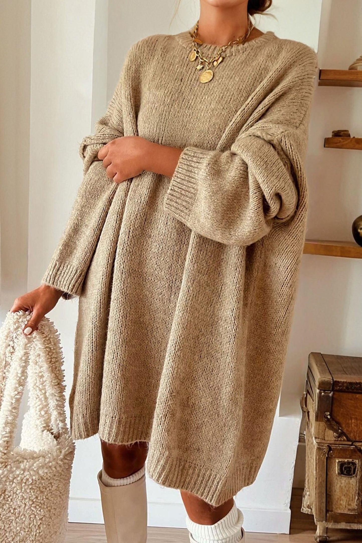 The Hearthside Knit Sweater Dress