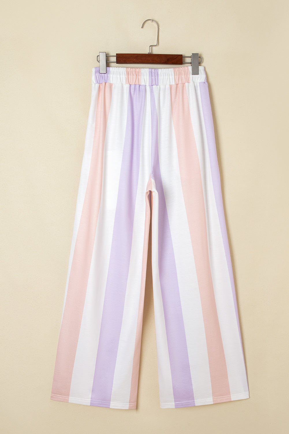 Multicolored Print Drawstring Pants with Side Pockets