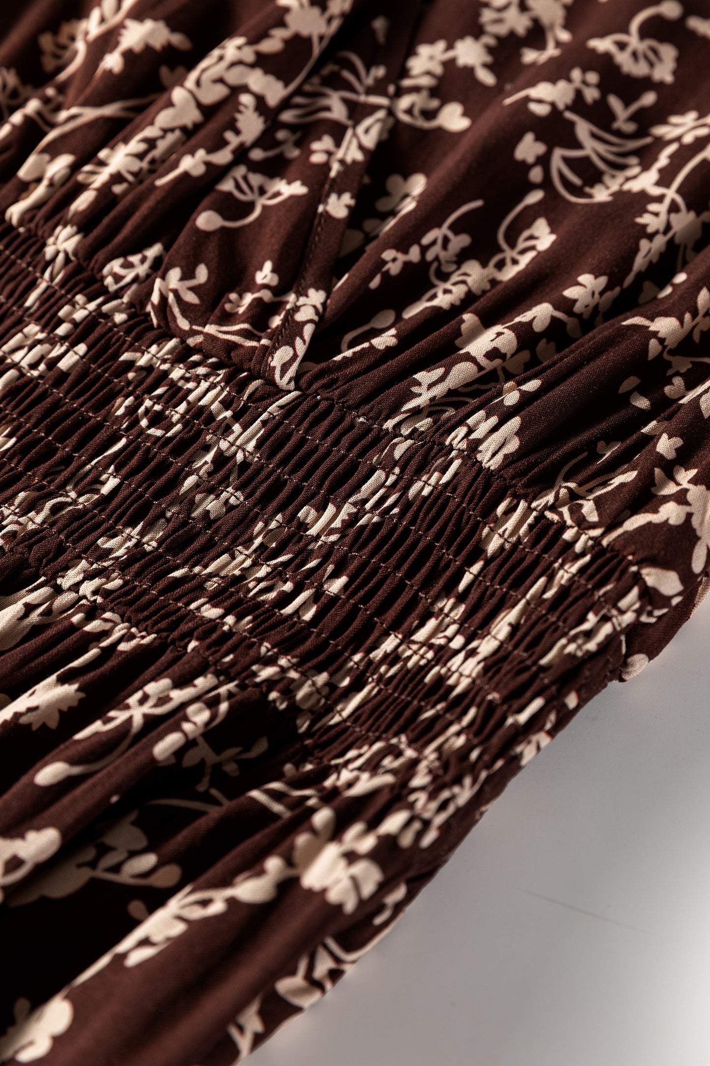 Chestnut Bloom Smocked Dress