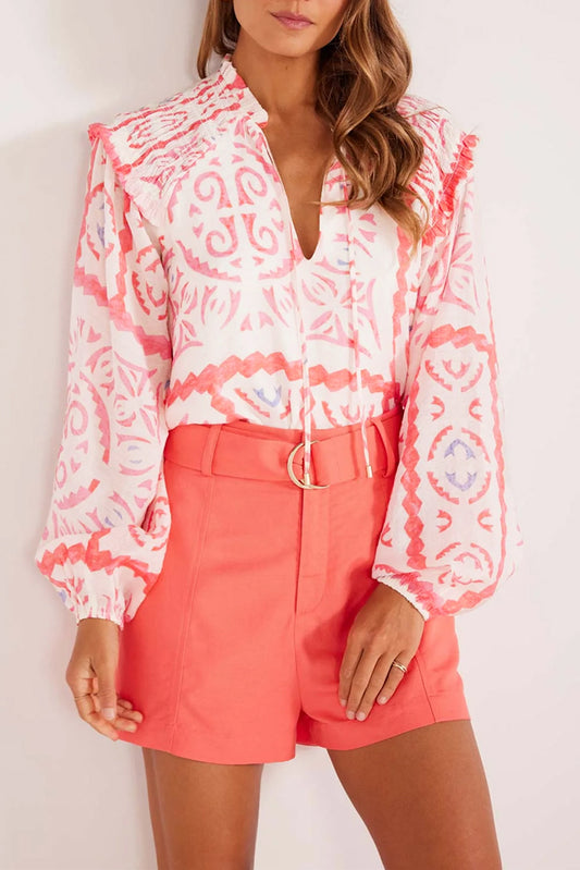 The Coral Cabana Blouse
