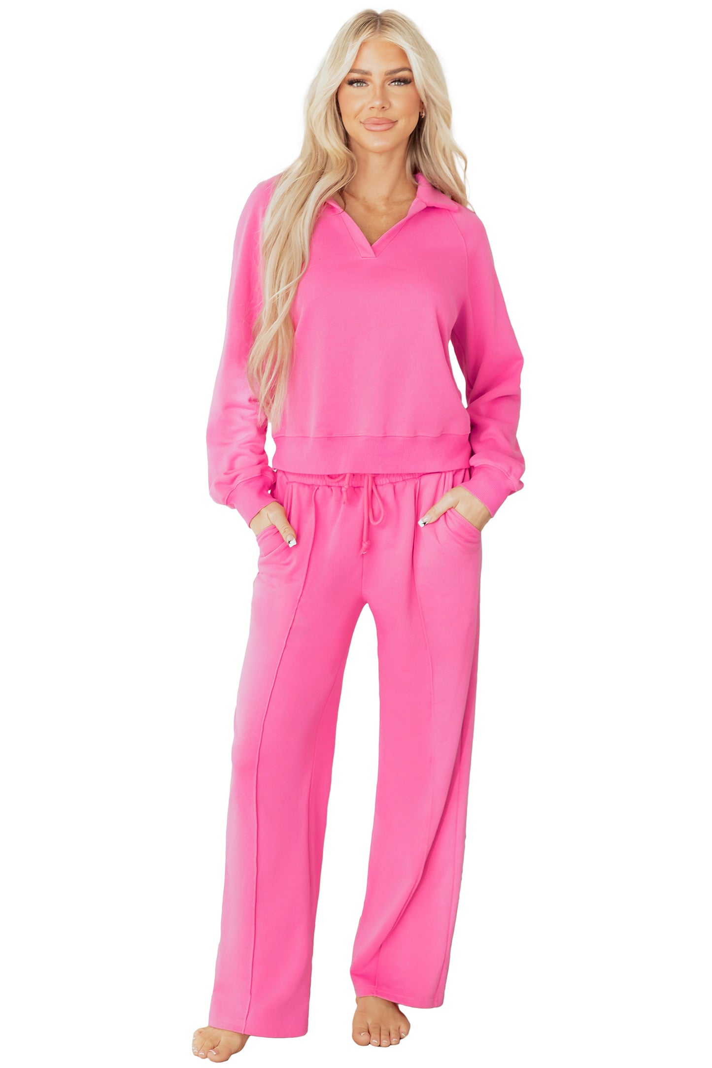 Bubblegum Pink Relaxed Lounge Set