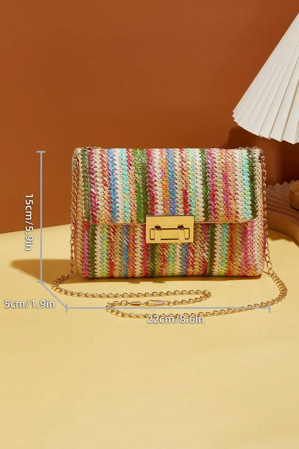 Sunset Market Woven Clutch
