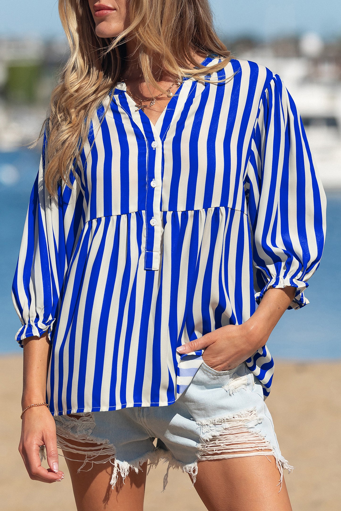 Seabreeze Stripe Blouse