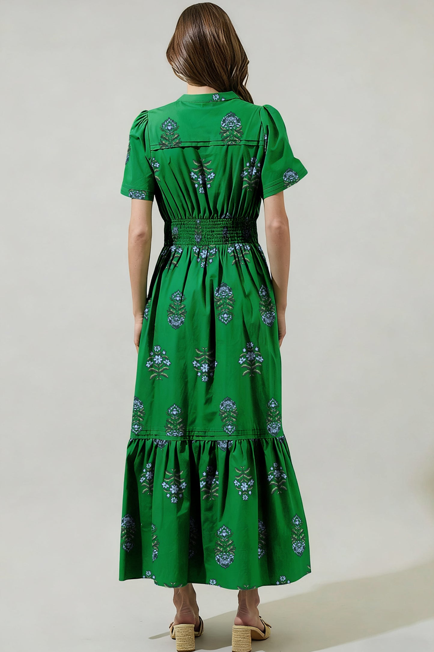 Emerald Garden Tiered Maxi