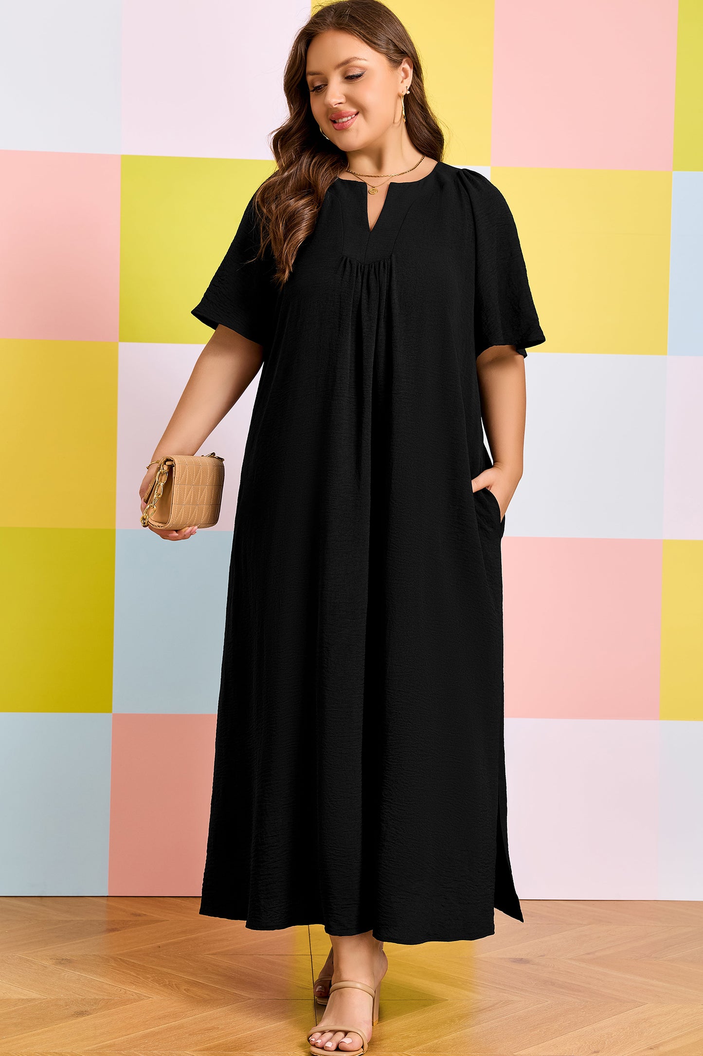 Midnight Stroll Curve Maxi Dress