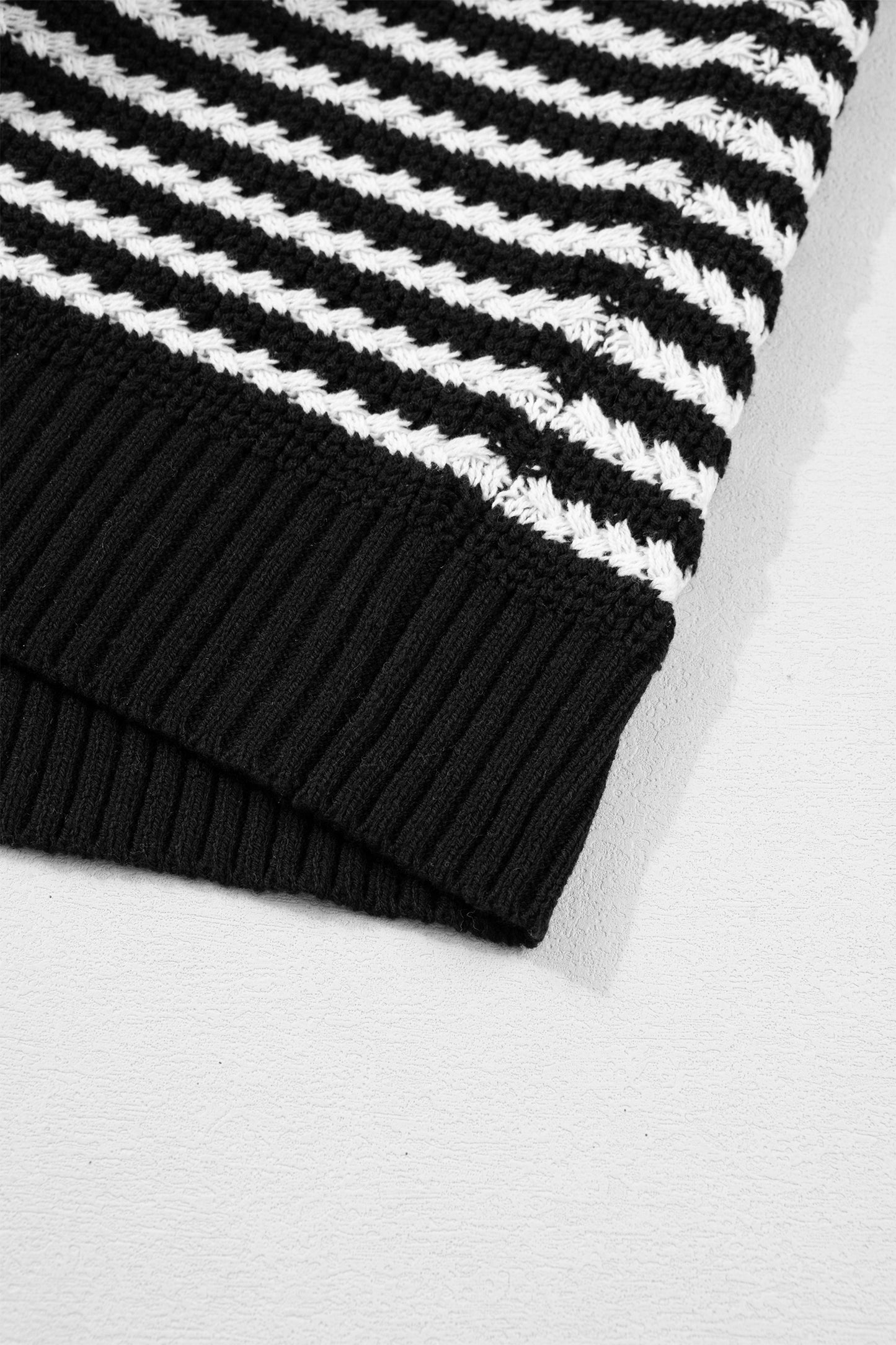 Parisian Bow Stripe Knit Blouse