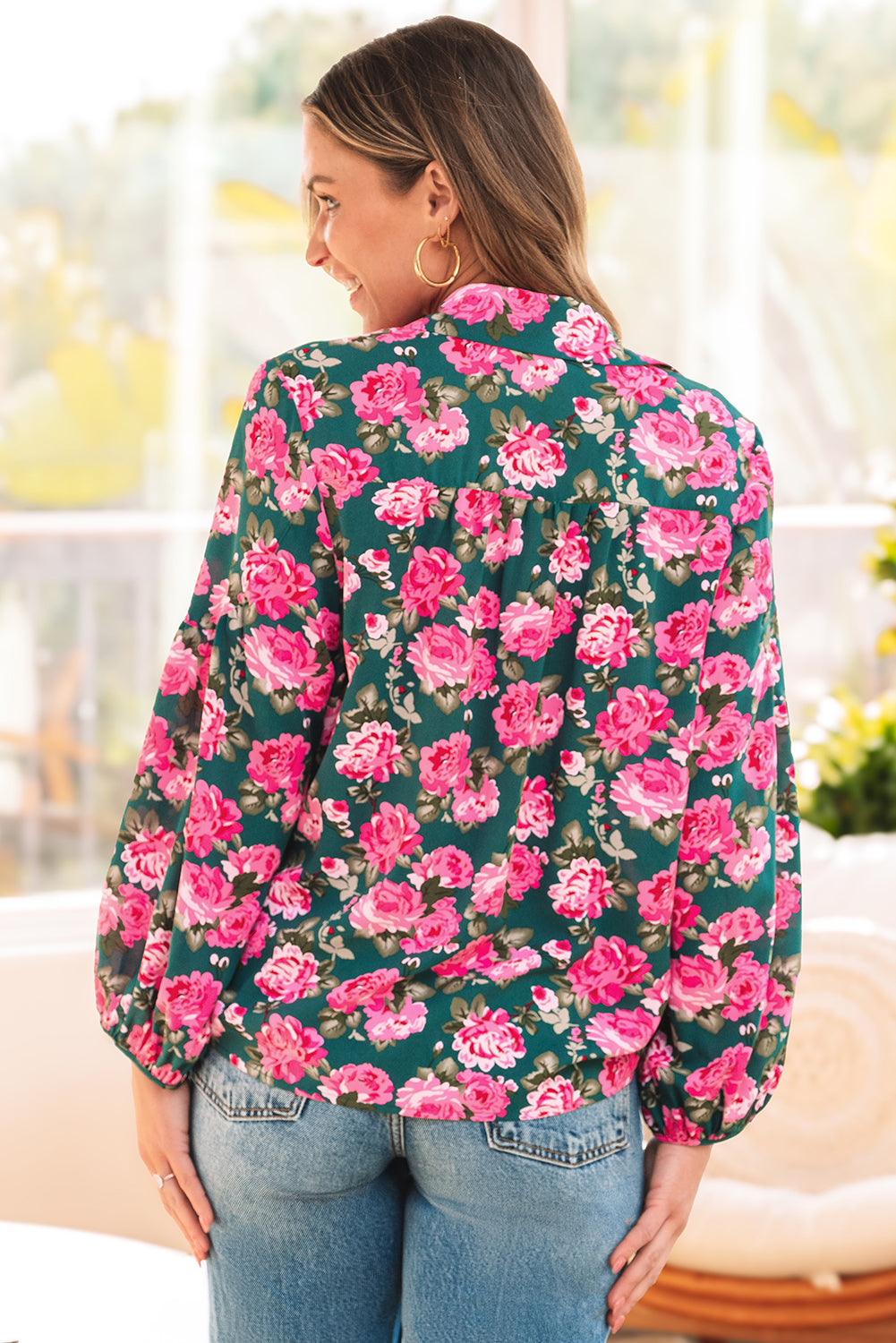 The Garden Party Tie Blouse