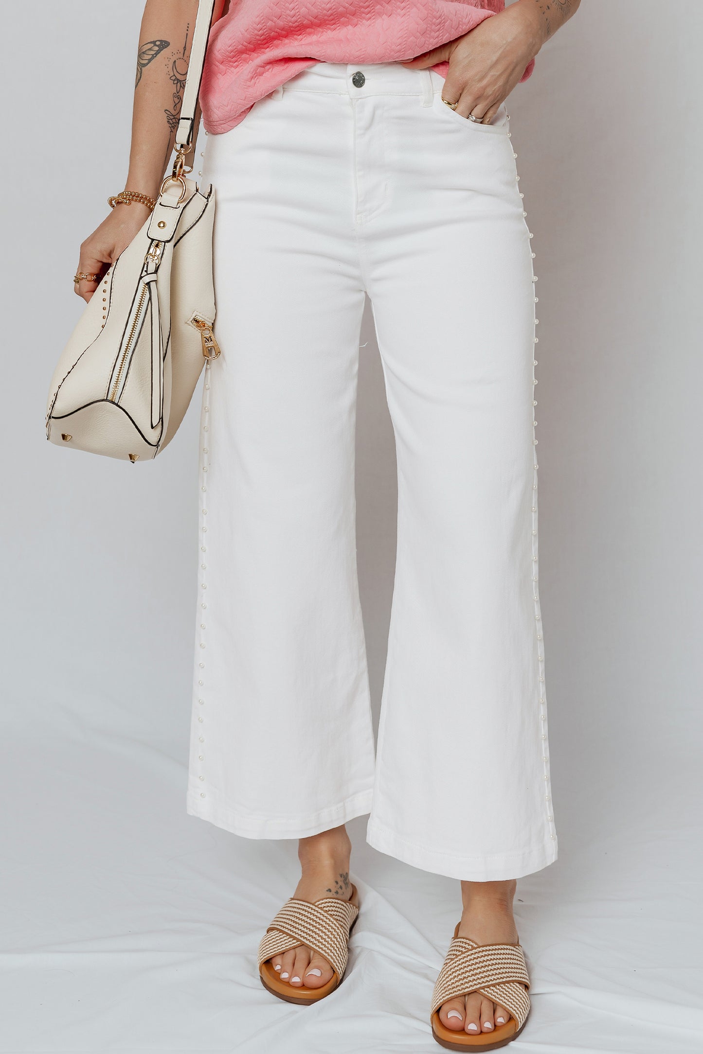 Pearl Promenade Wide Leg Pants