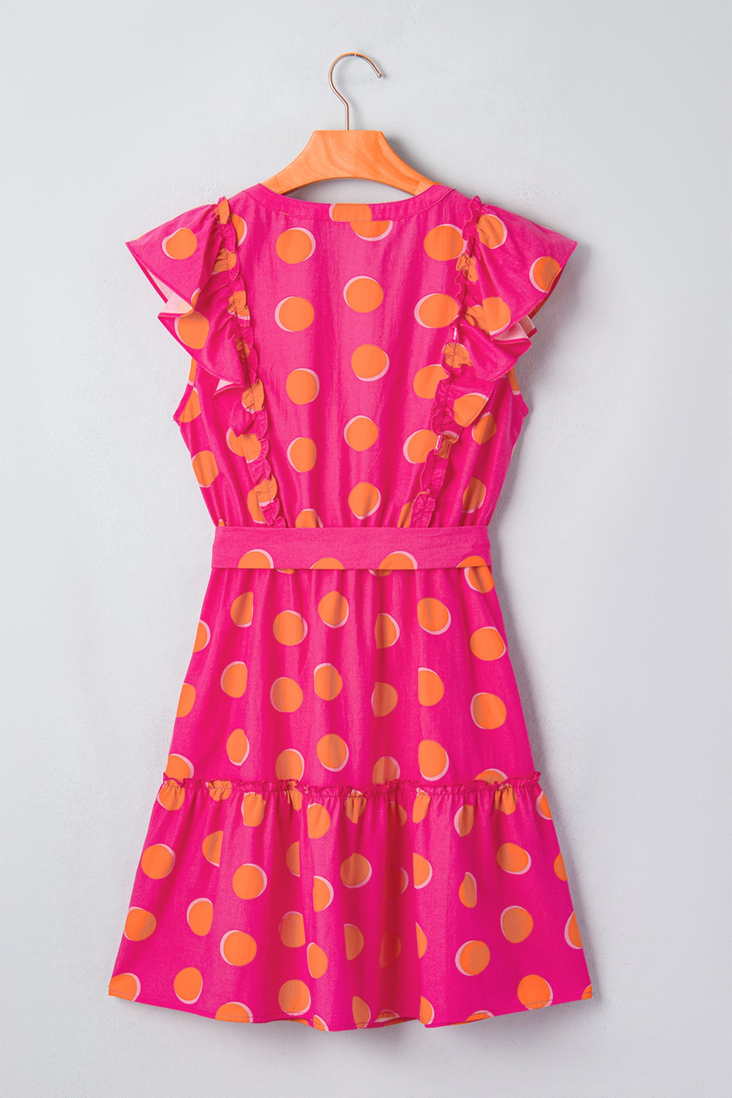 Pink Sunset Polka Dot Dress