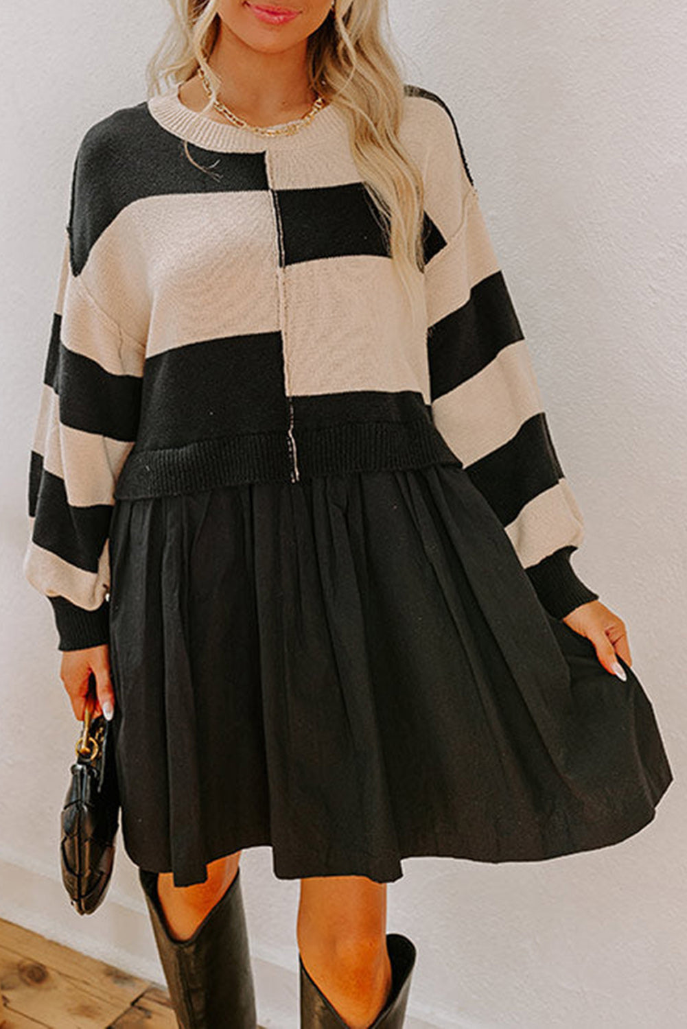 The Soho Statement Stripe Sweater Dress