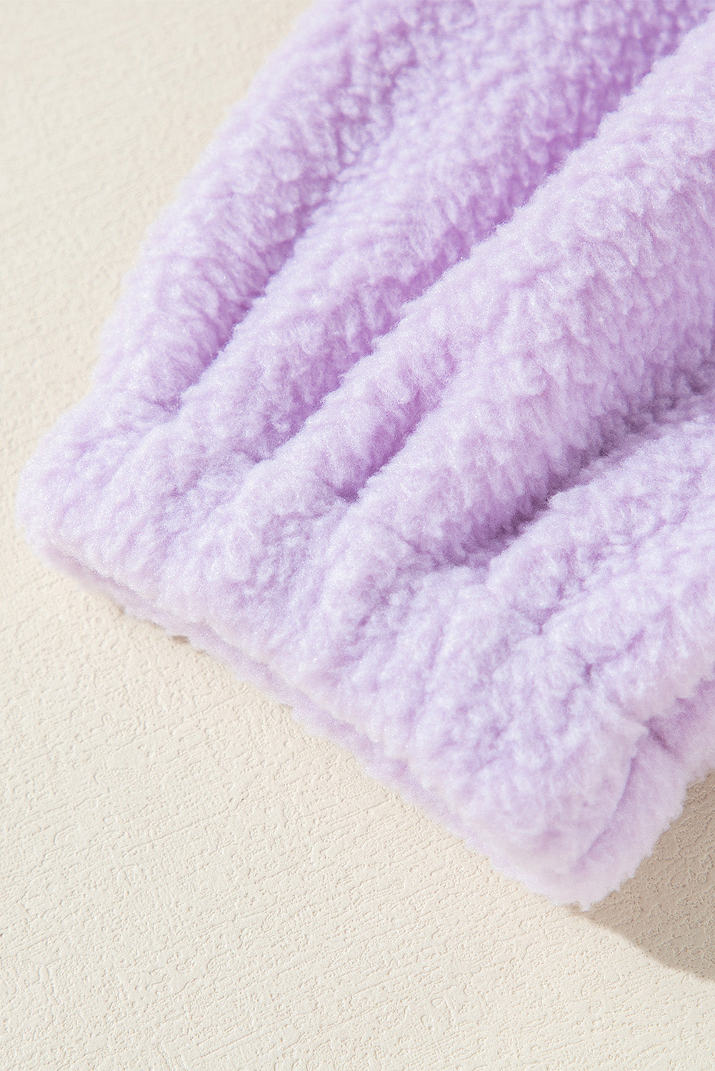 Lavender Cloud Sherpa Half-Zip Hoodie