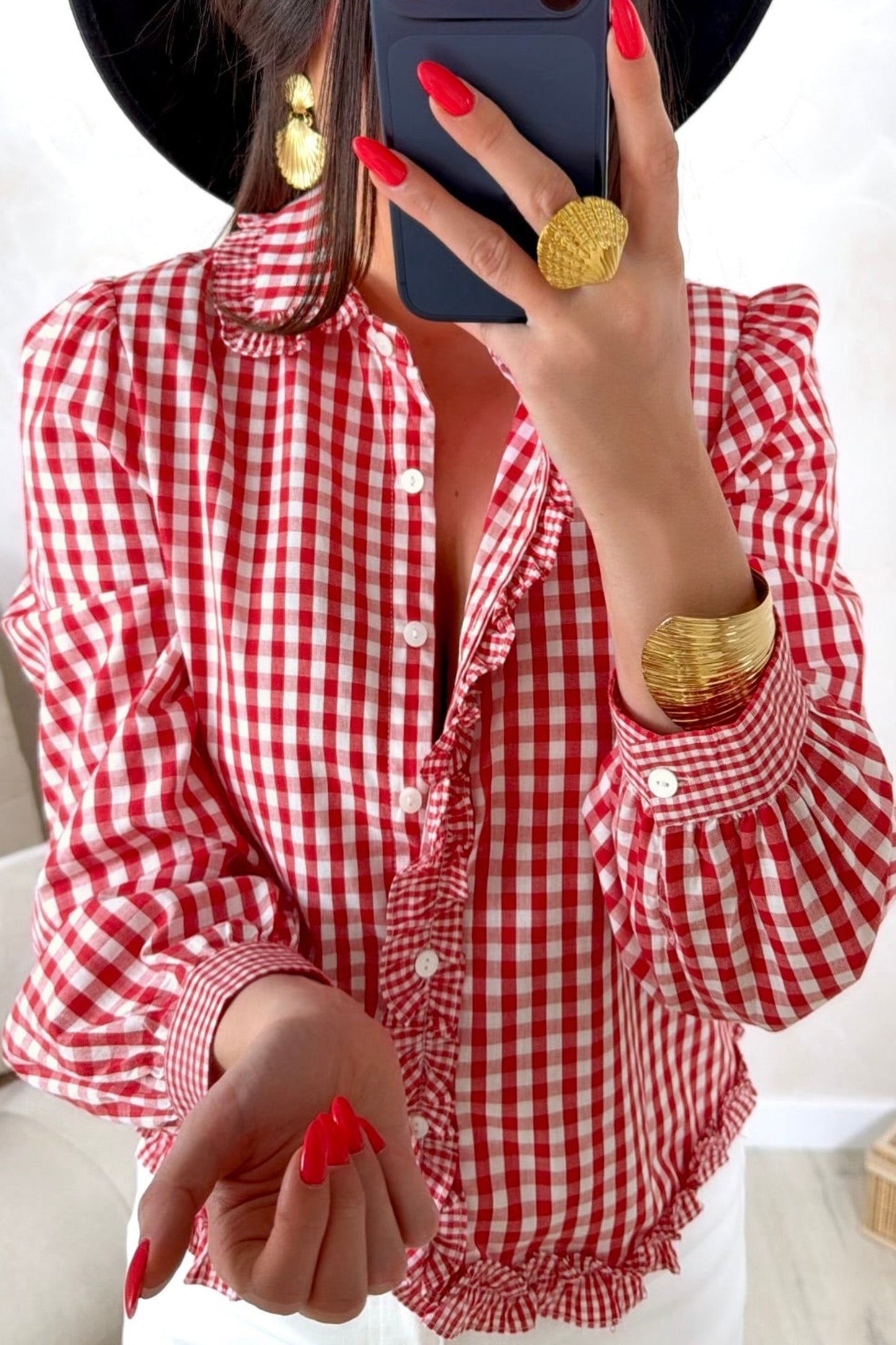 The Scarlet Charm Blouse