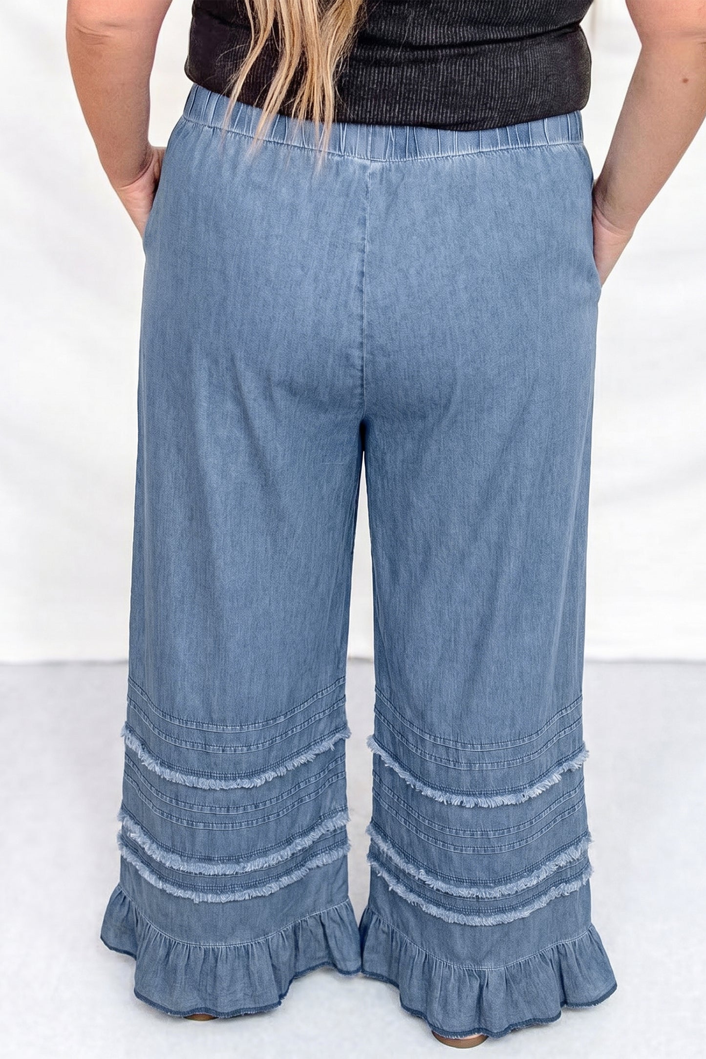 Easy Breeze Chambray Curve Pants