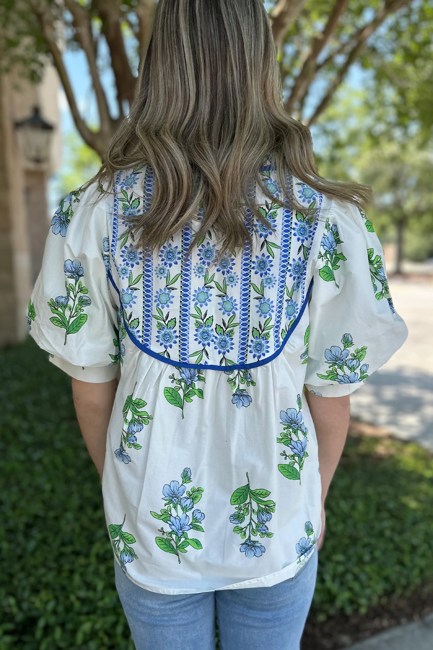 Blue Willow Bloom Blouse