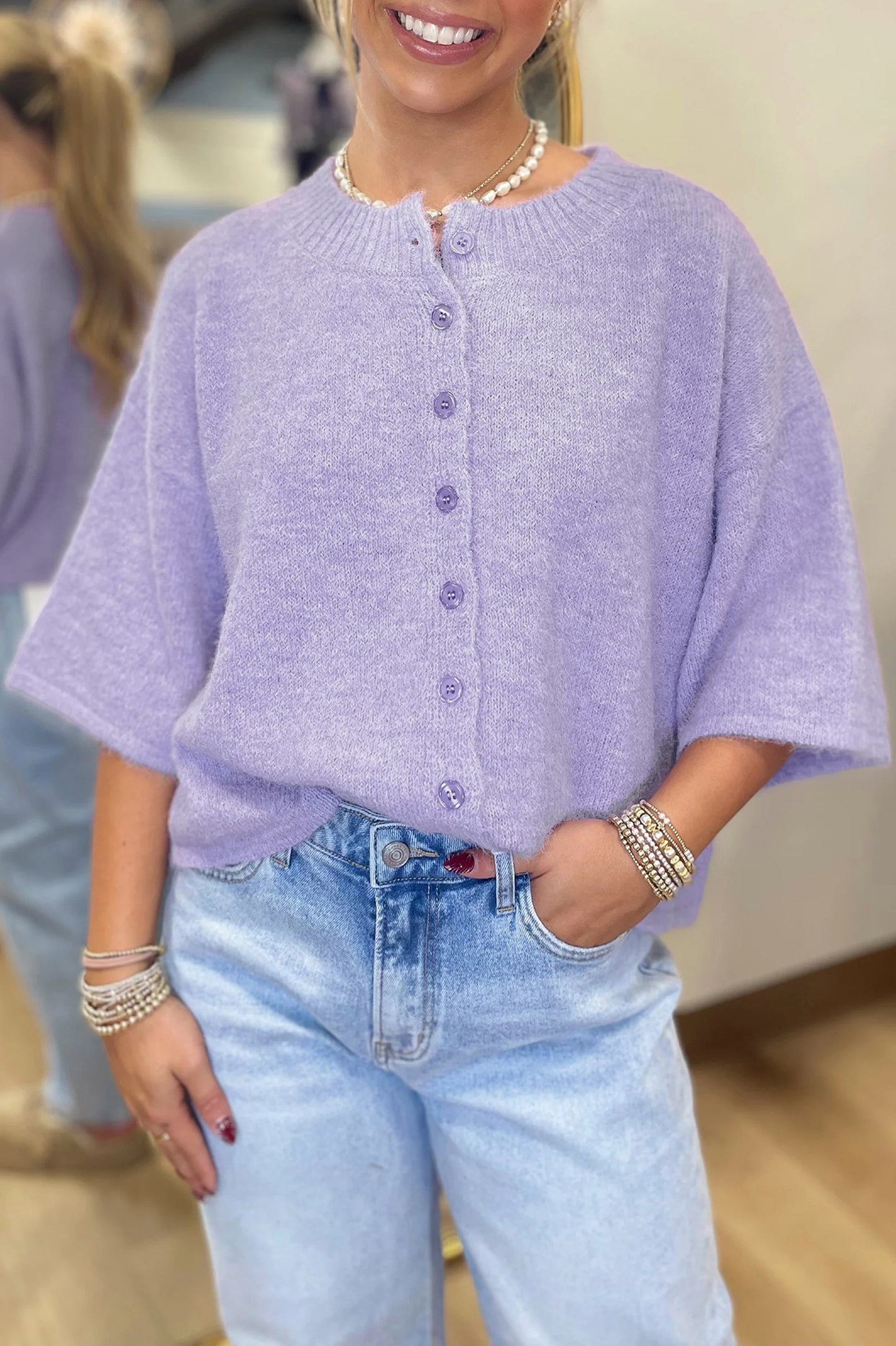 Lilac Lounge Society Cardigan