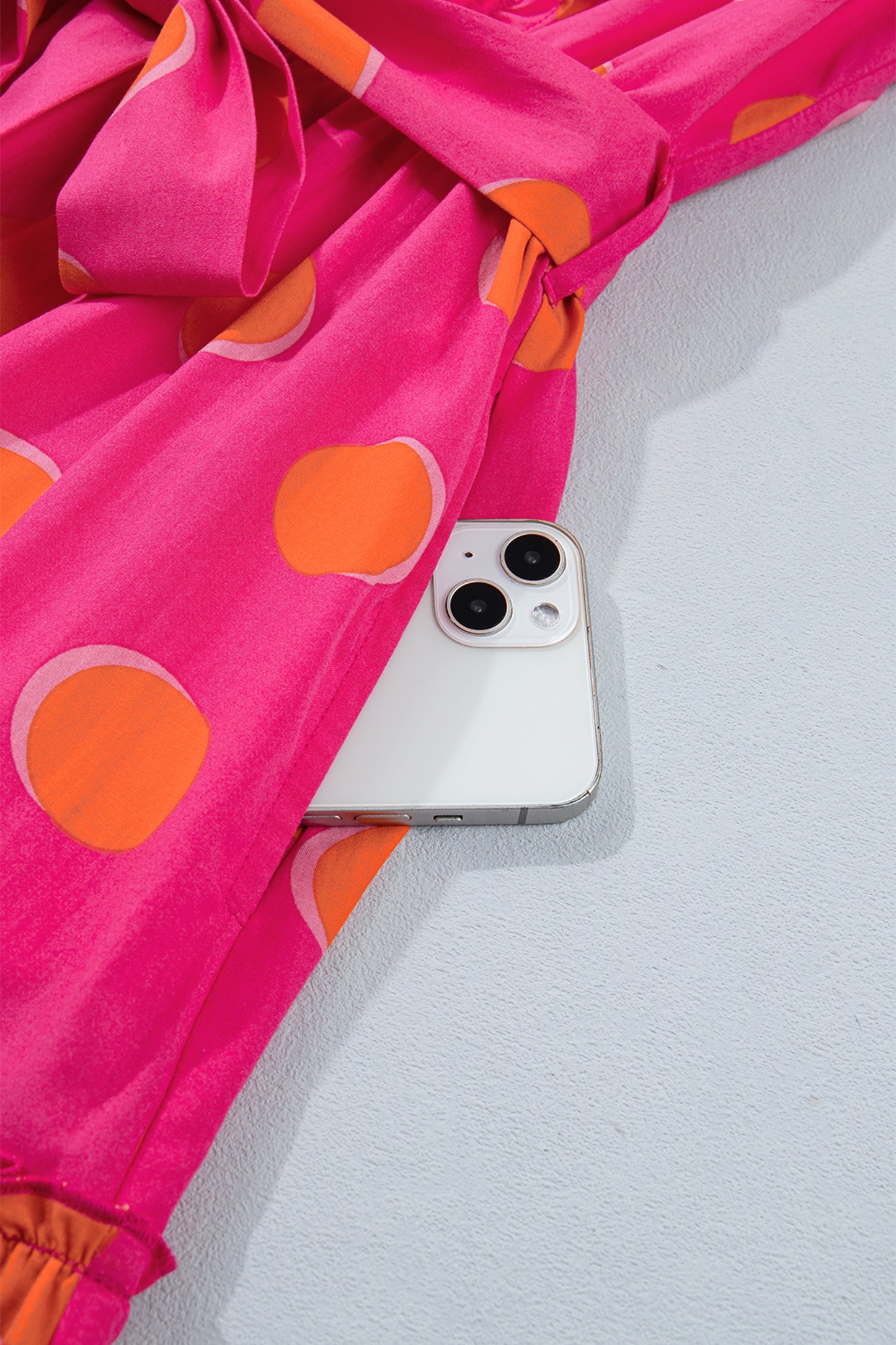 Pink Sunset Polka Dot Dress