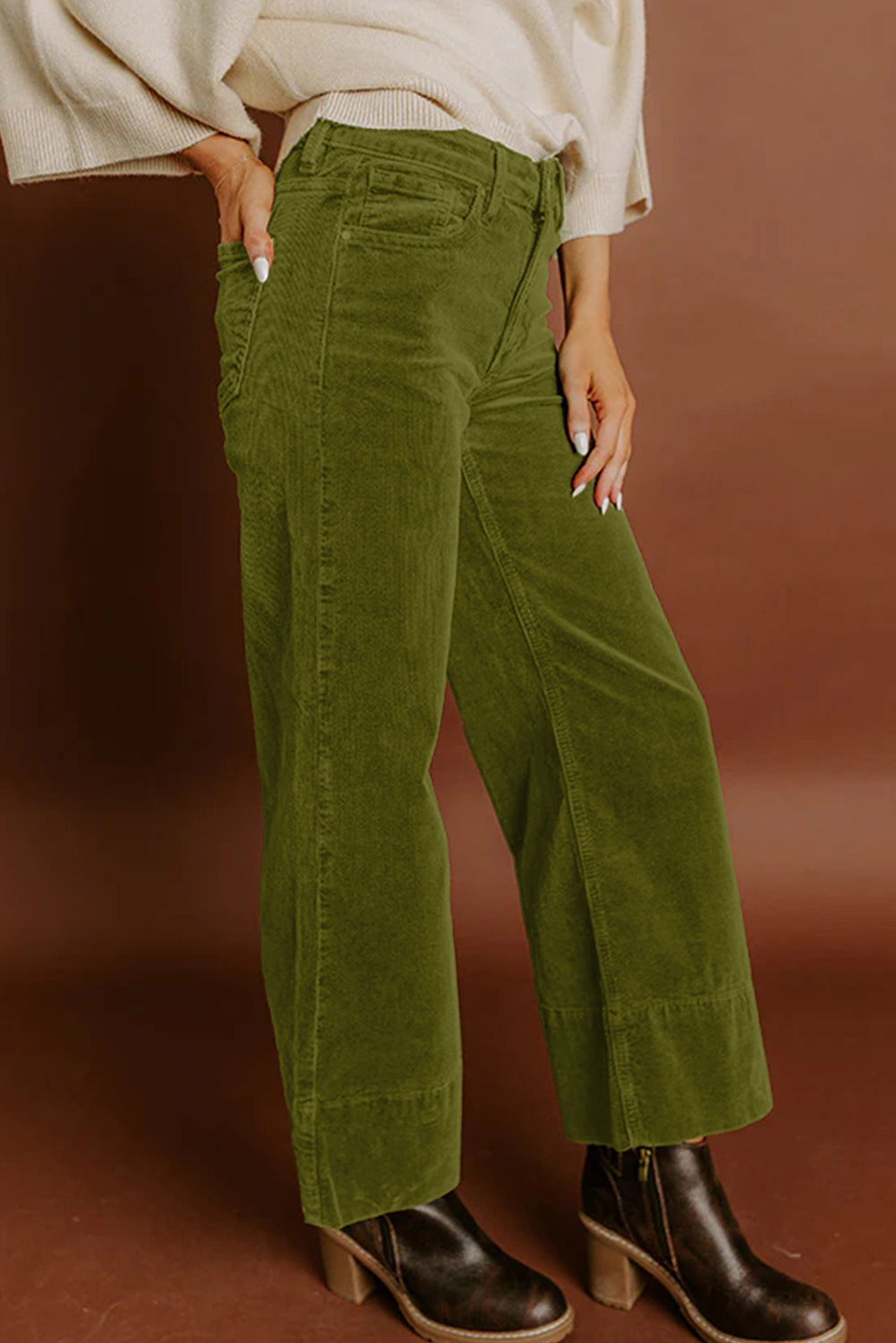 Olive Grove Corduroy Pant