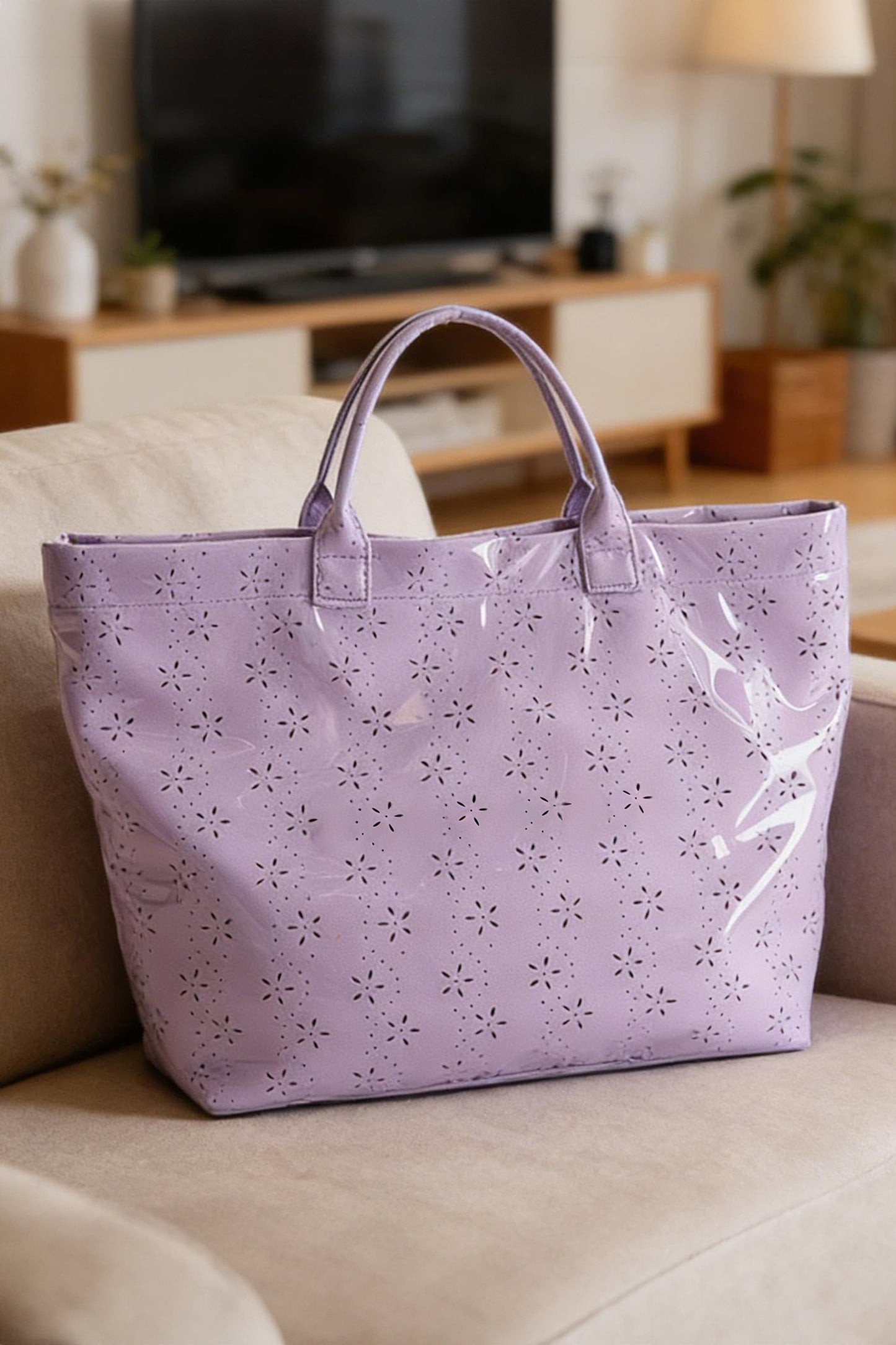 Glossy Waterproof Tote Bag