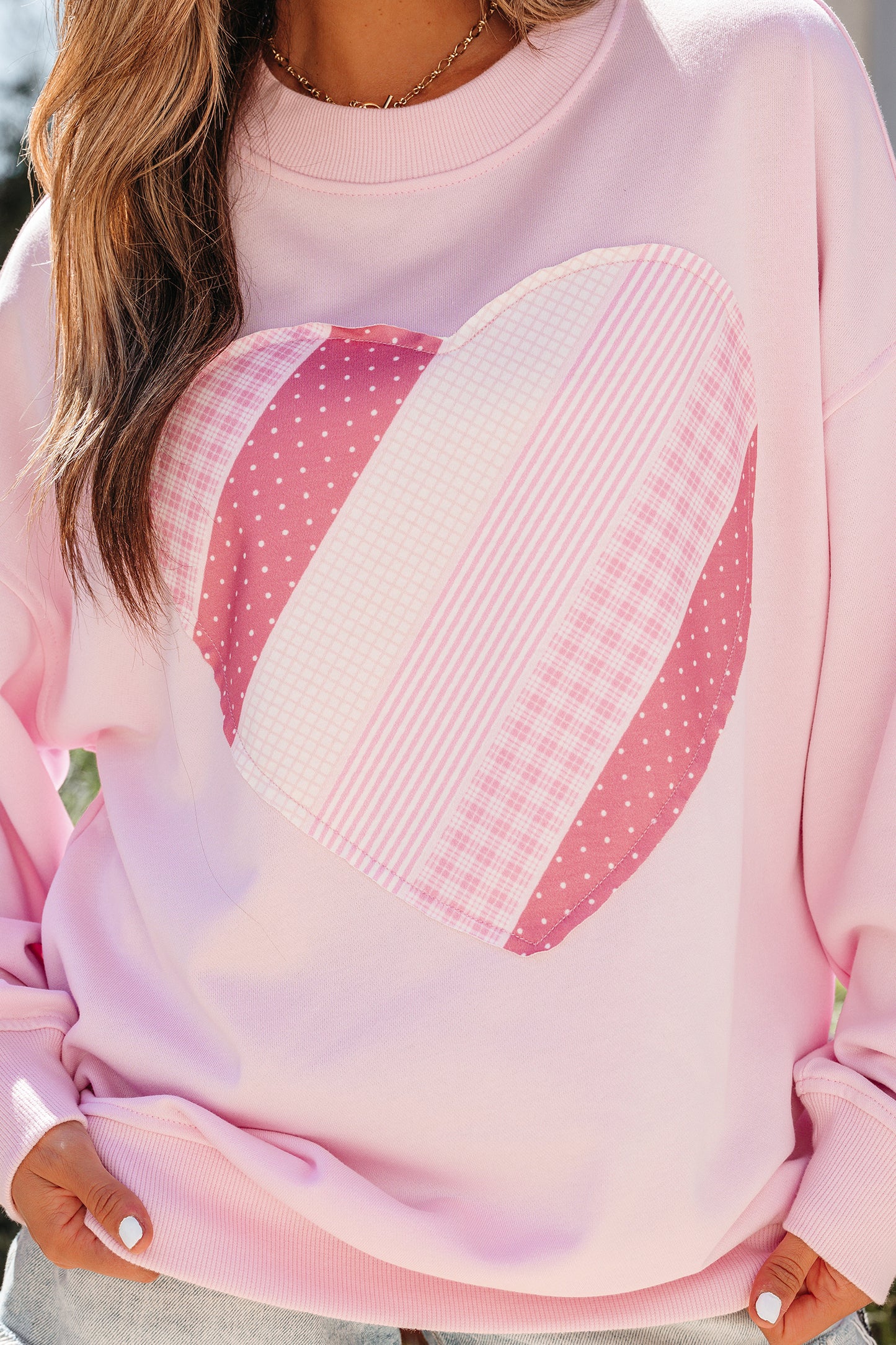 Sweetheart Patchwork Pullover