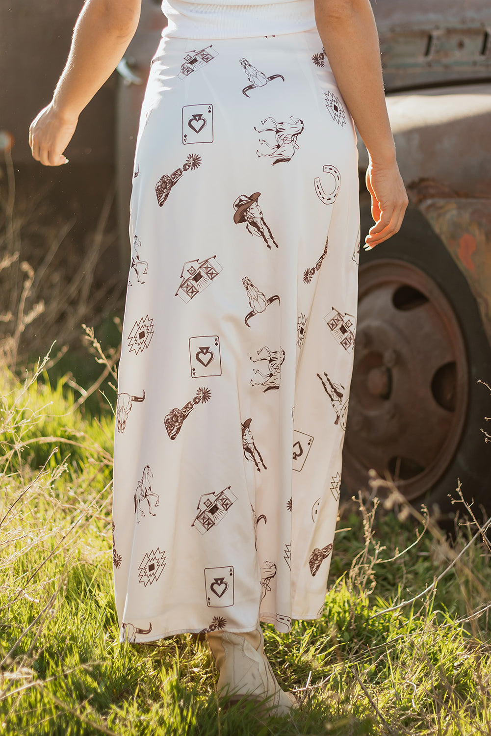 The Wild West Whimsy Midi Skirt