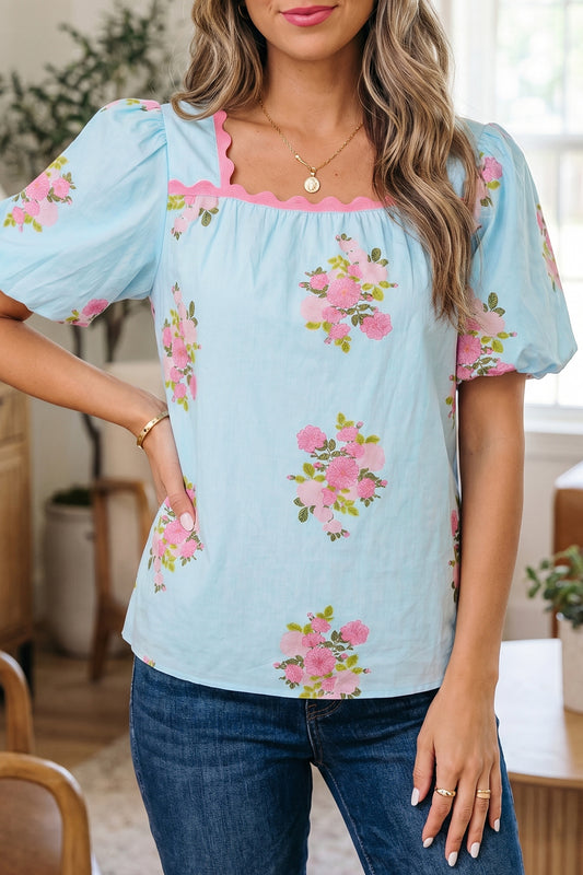 Cotton Candy Bloom Blouse