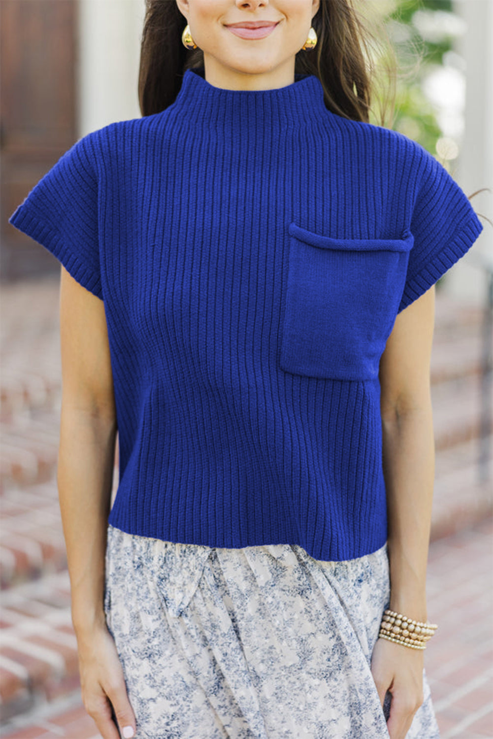 Harbor Blue Essential Top