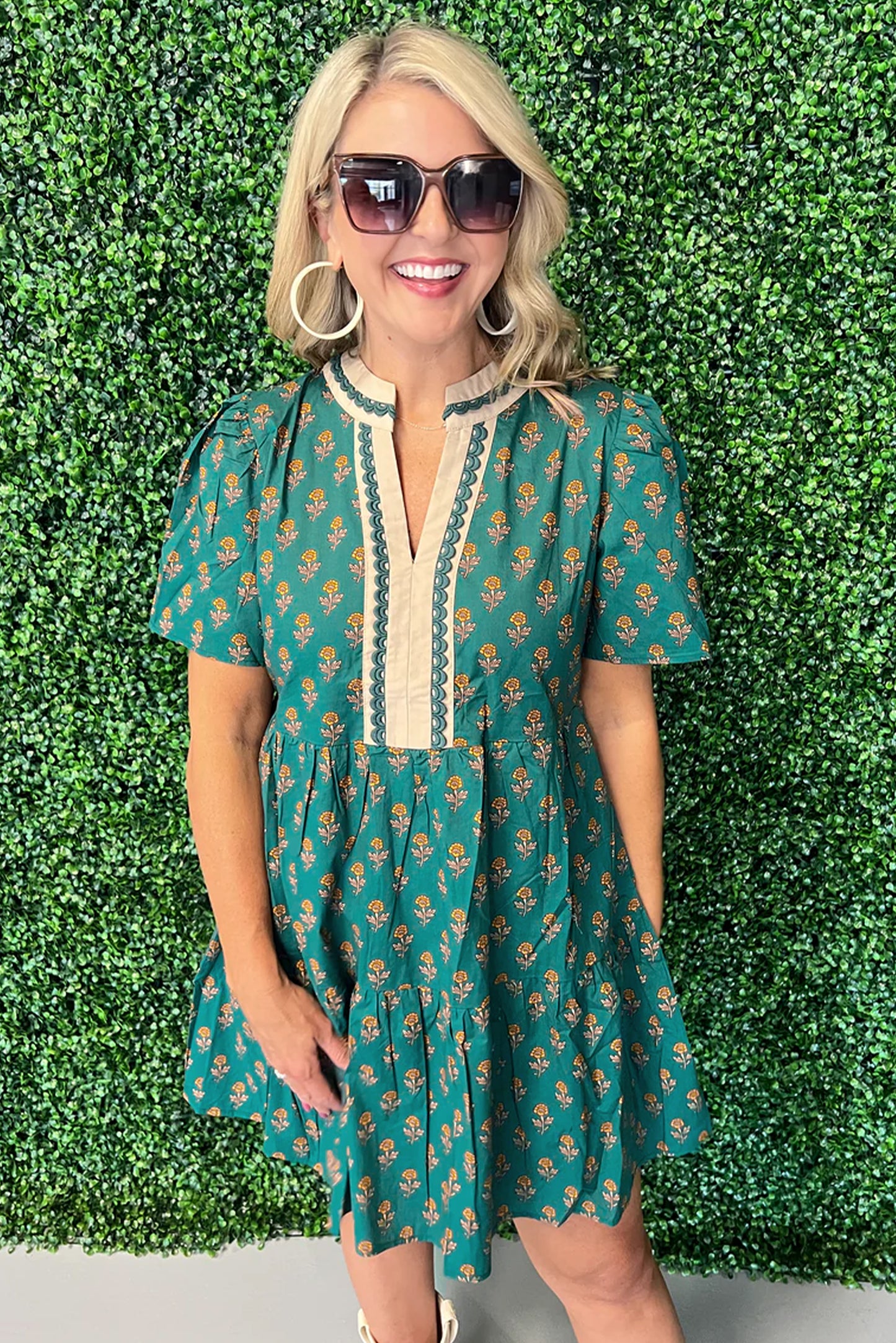 The Emerald Meadow Mini Dress