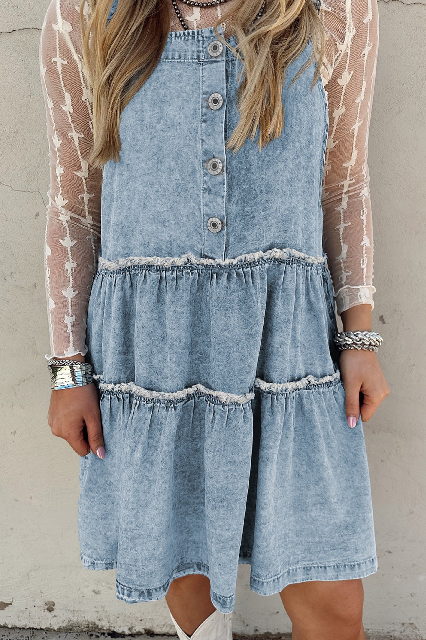 Bluebell Meadow Denim Dress